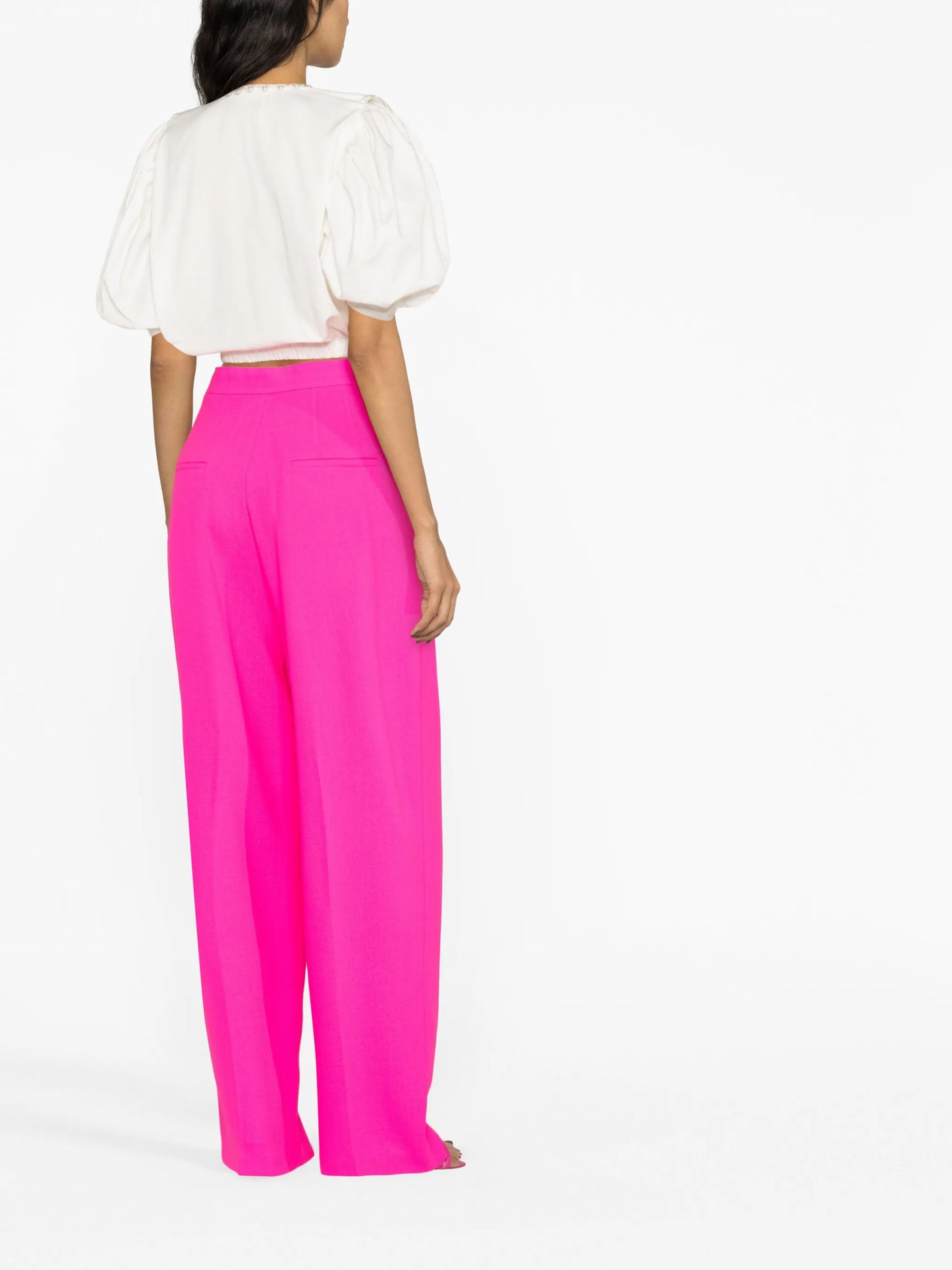 wool wide-leg trousers