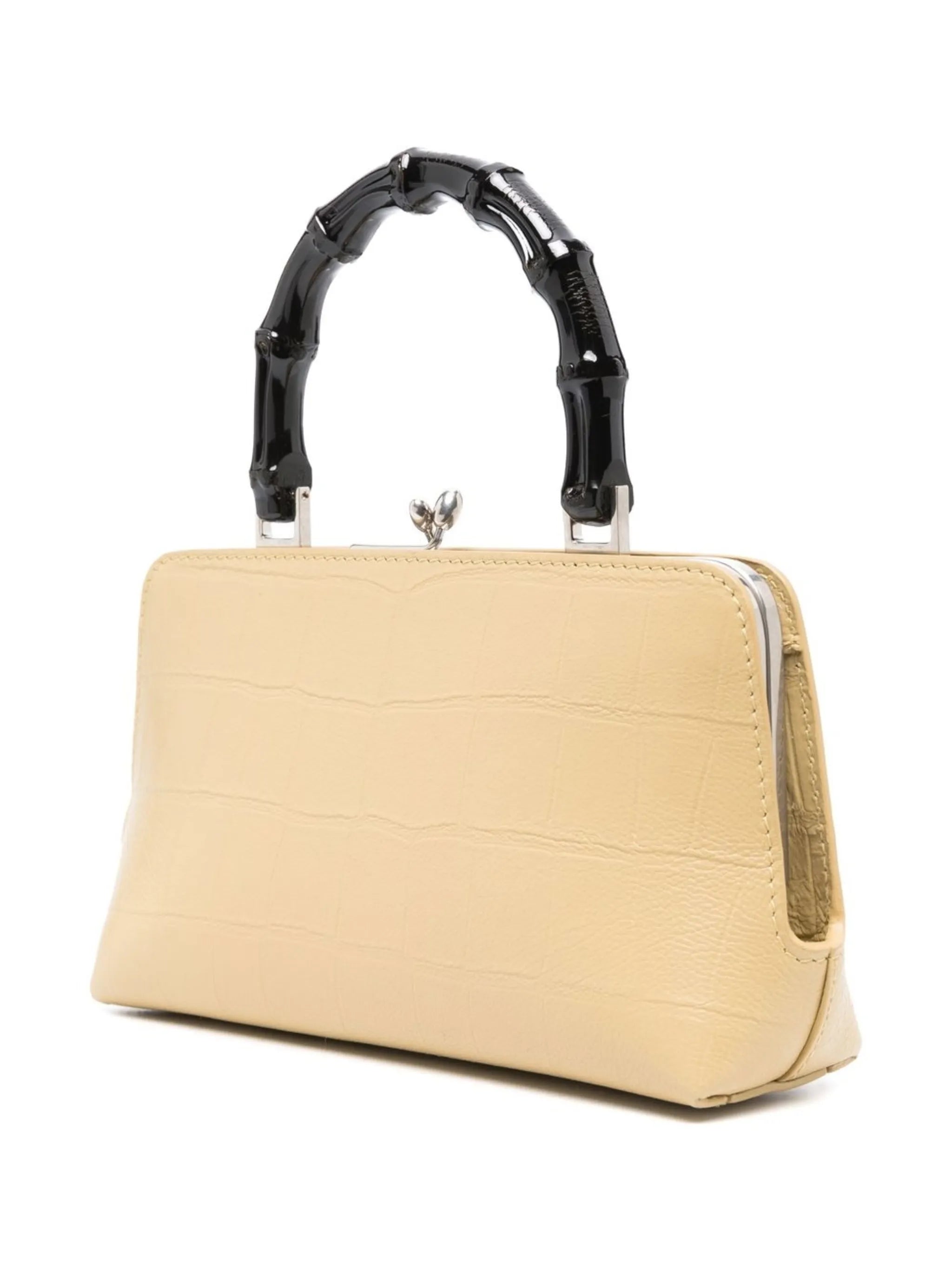 crocodile-embossed  cross-body bag