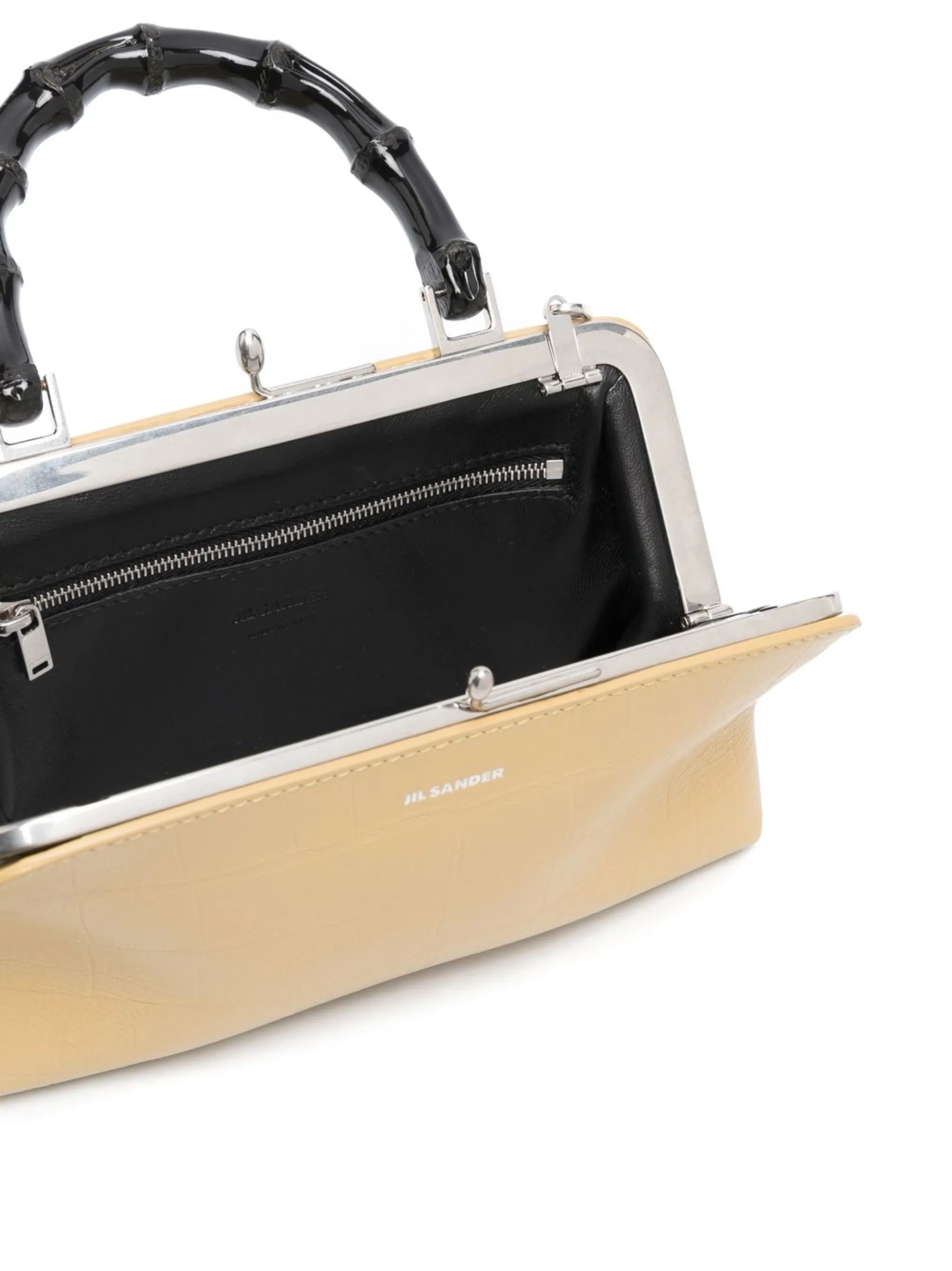 crocodile-embossed  cross-body bag