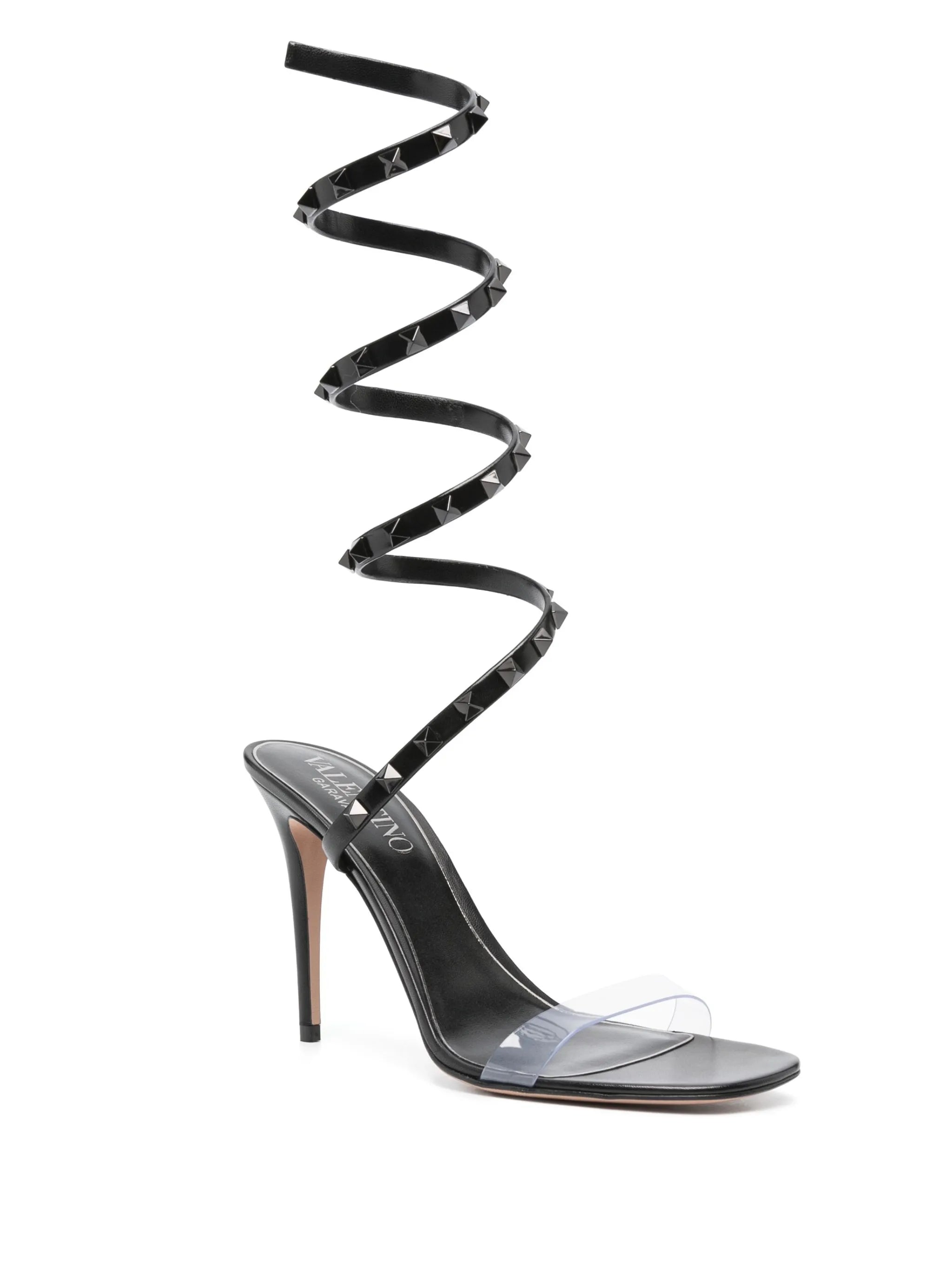Rockstud 100mm leather sandals