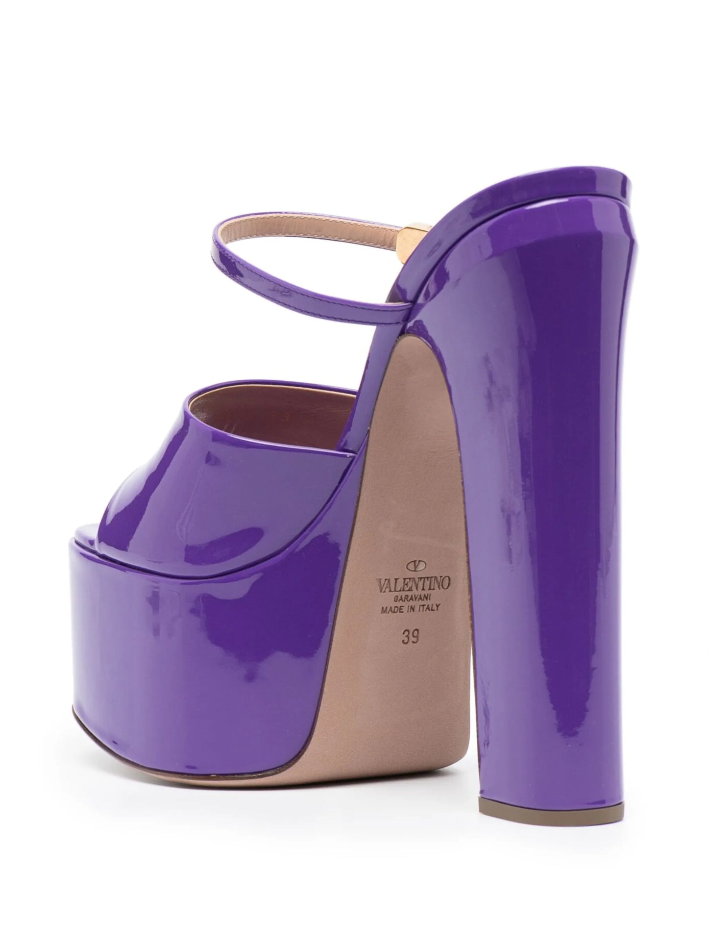 Tan-Go 170mm leather platform sandals