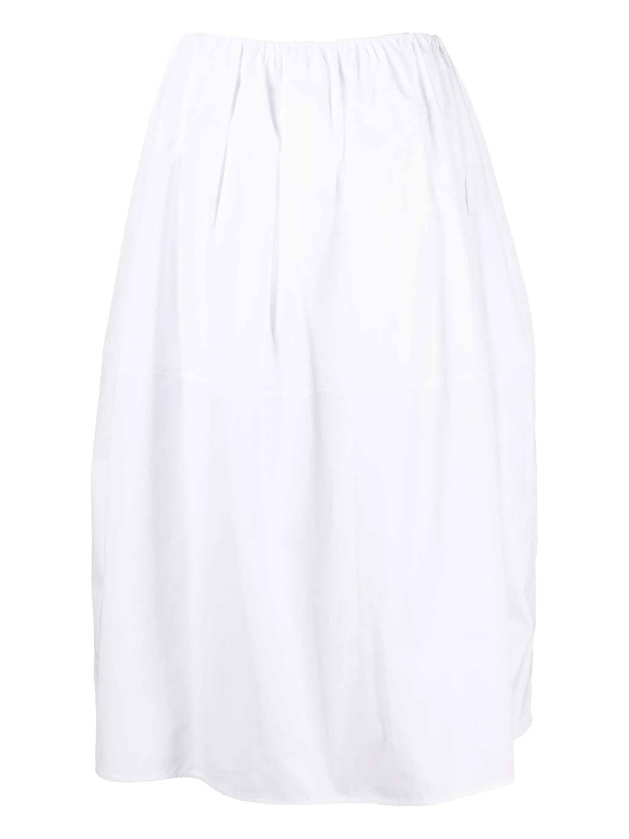 pleated cotton skirt