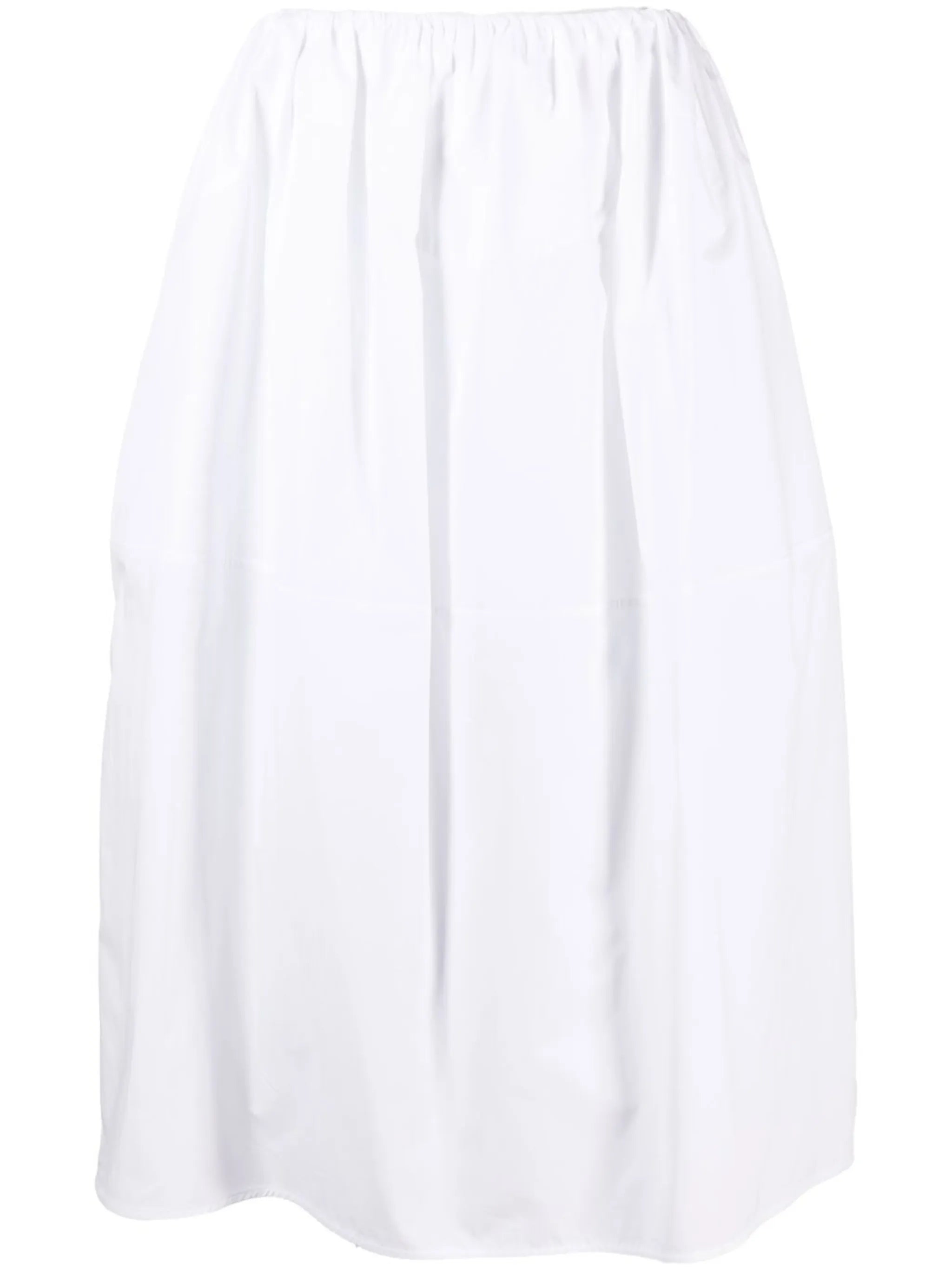 pleated cotton skirt