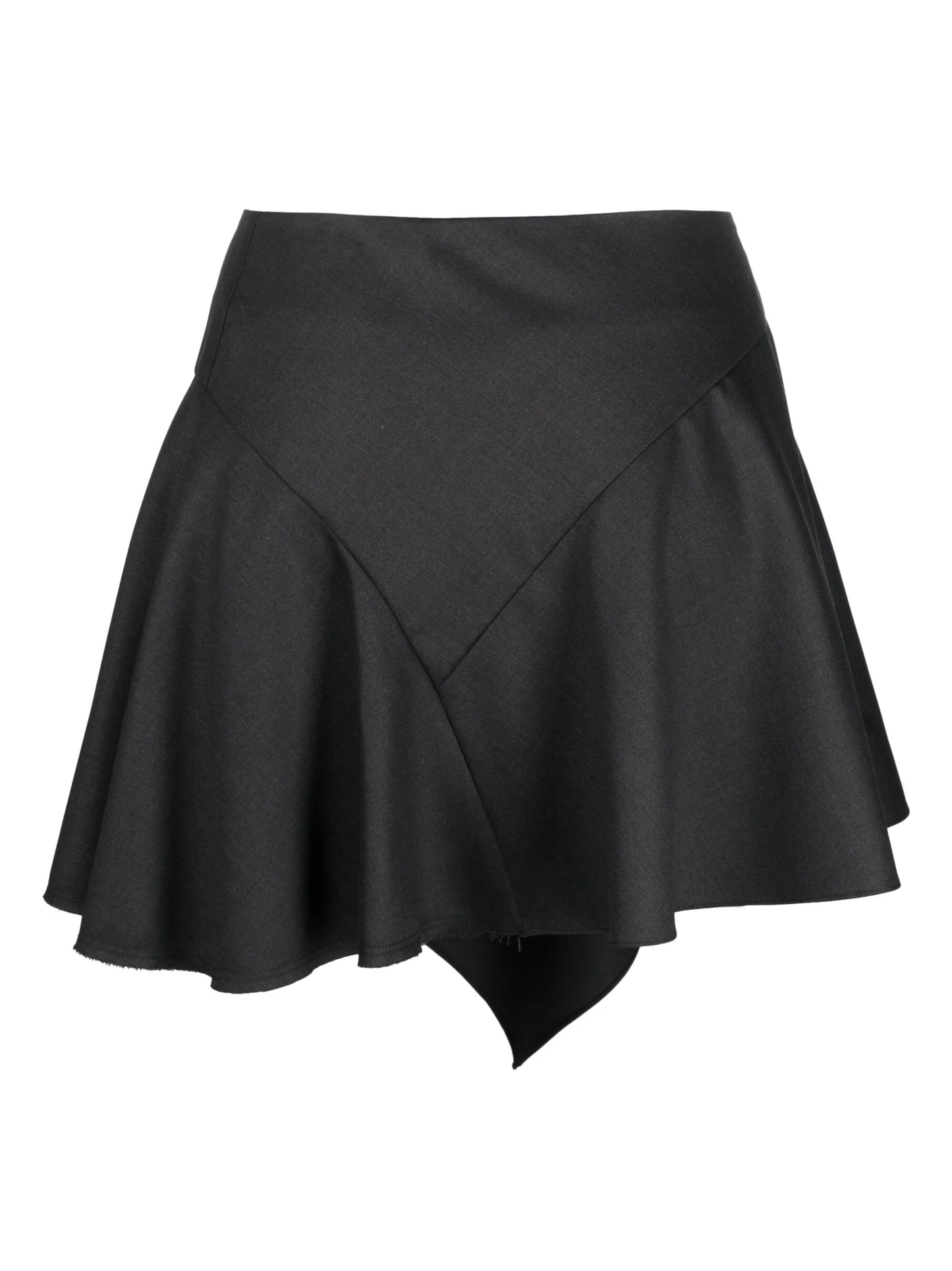 draped high-waisted skirt
