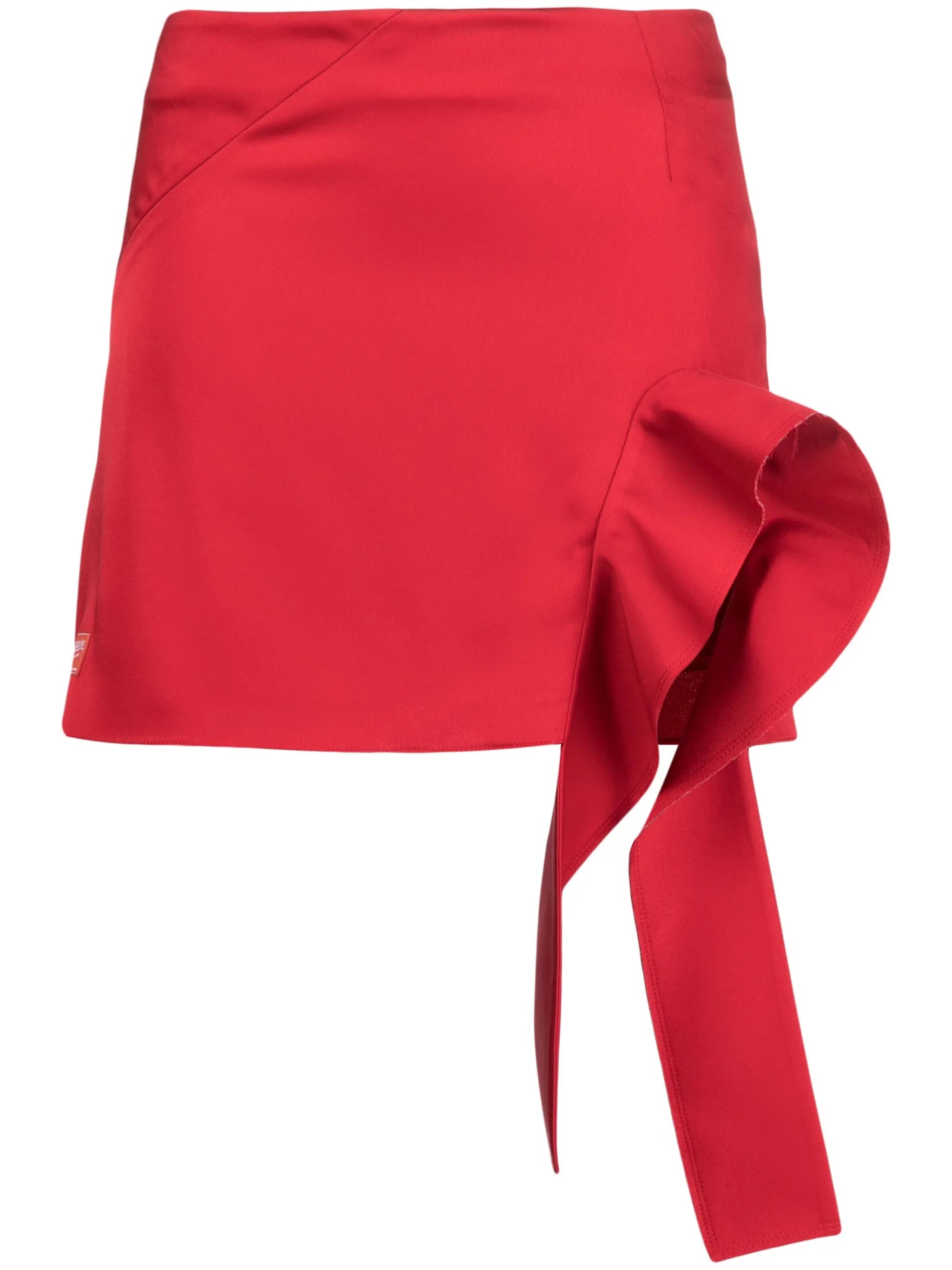 high-waisted snipped skirt