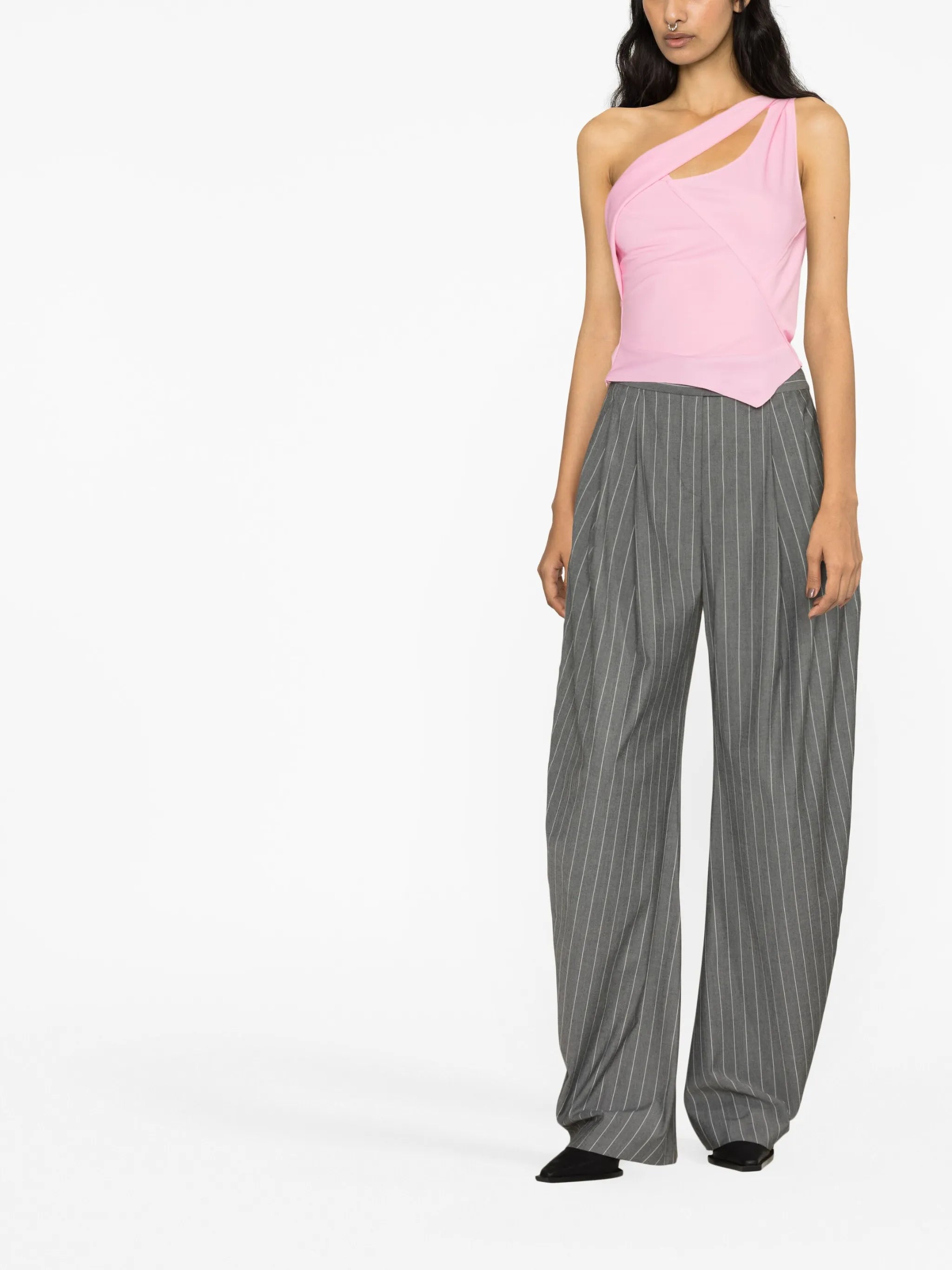 one-shoulder tank top