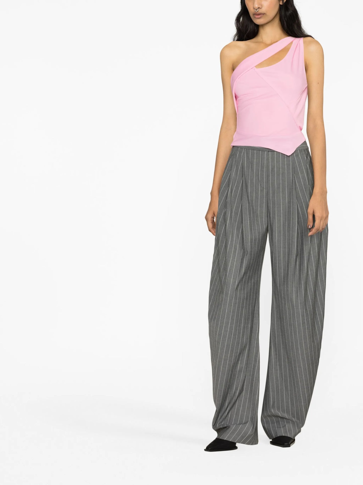 one-shoulder tank top