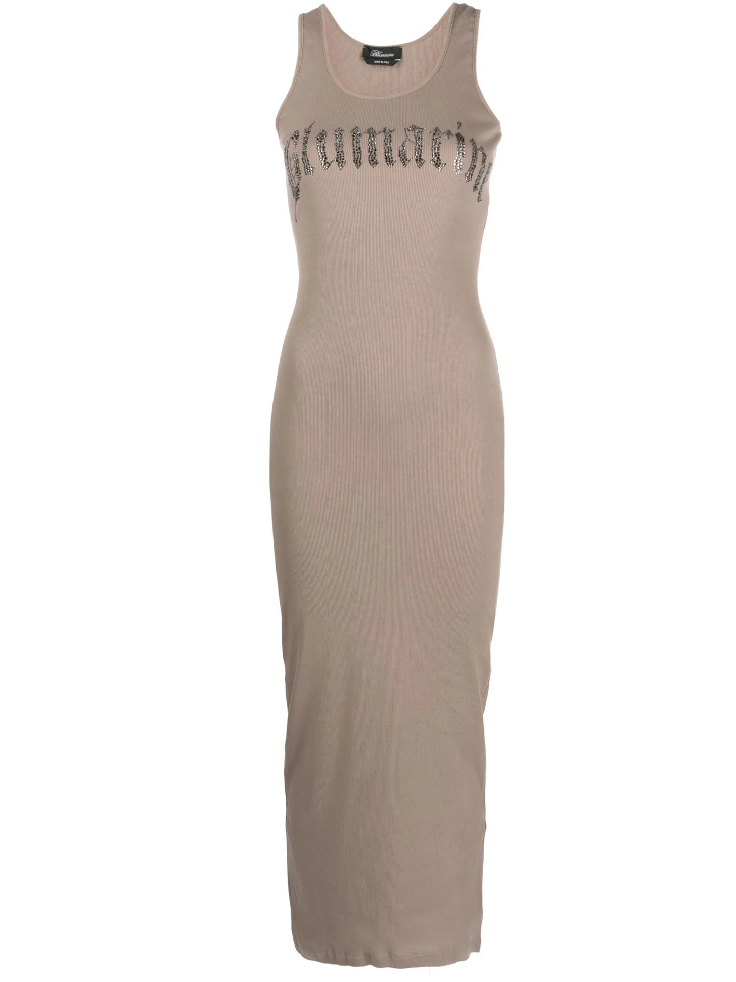 logo-print maxi dress