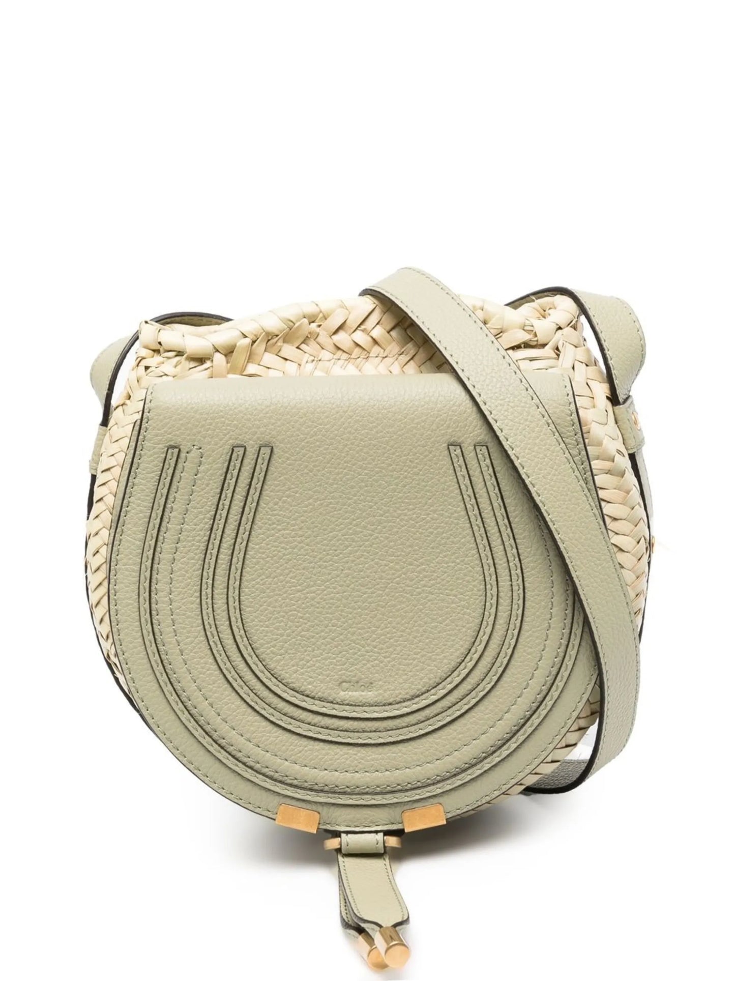 Marcie raffia crossbody bag