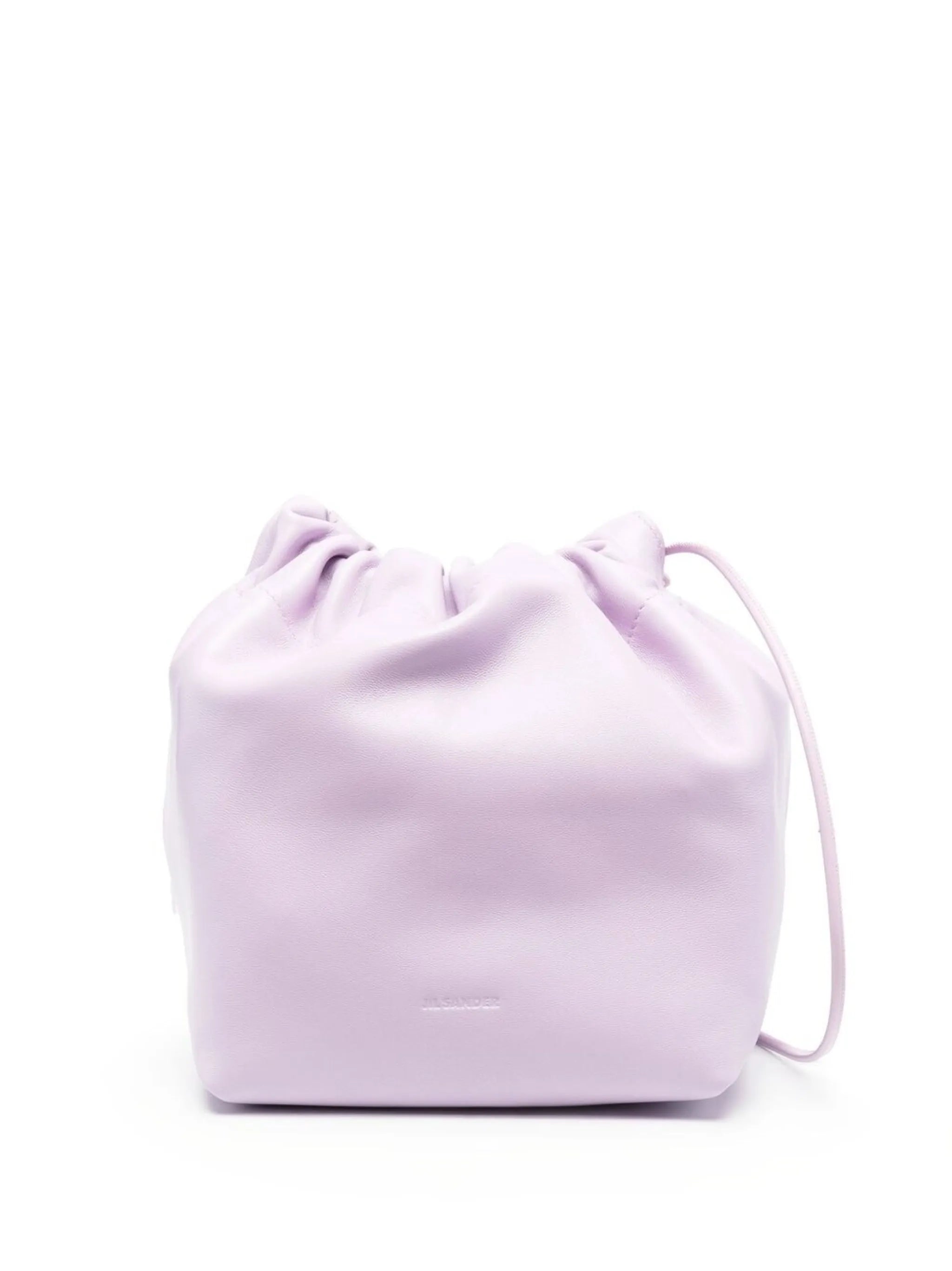 debossed-logo shoulder bag