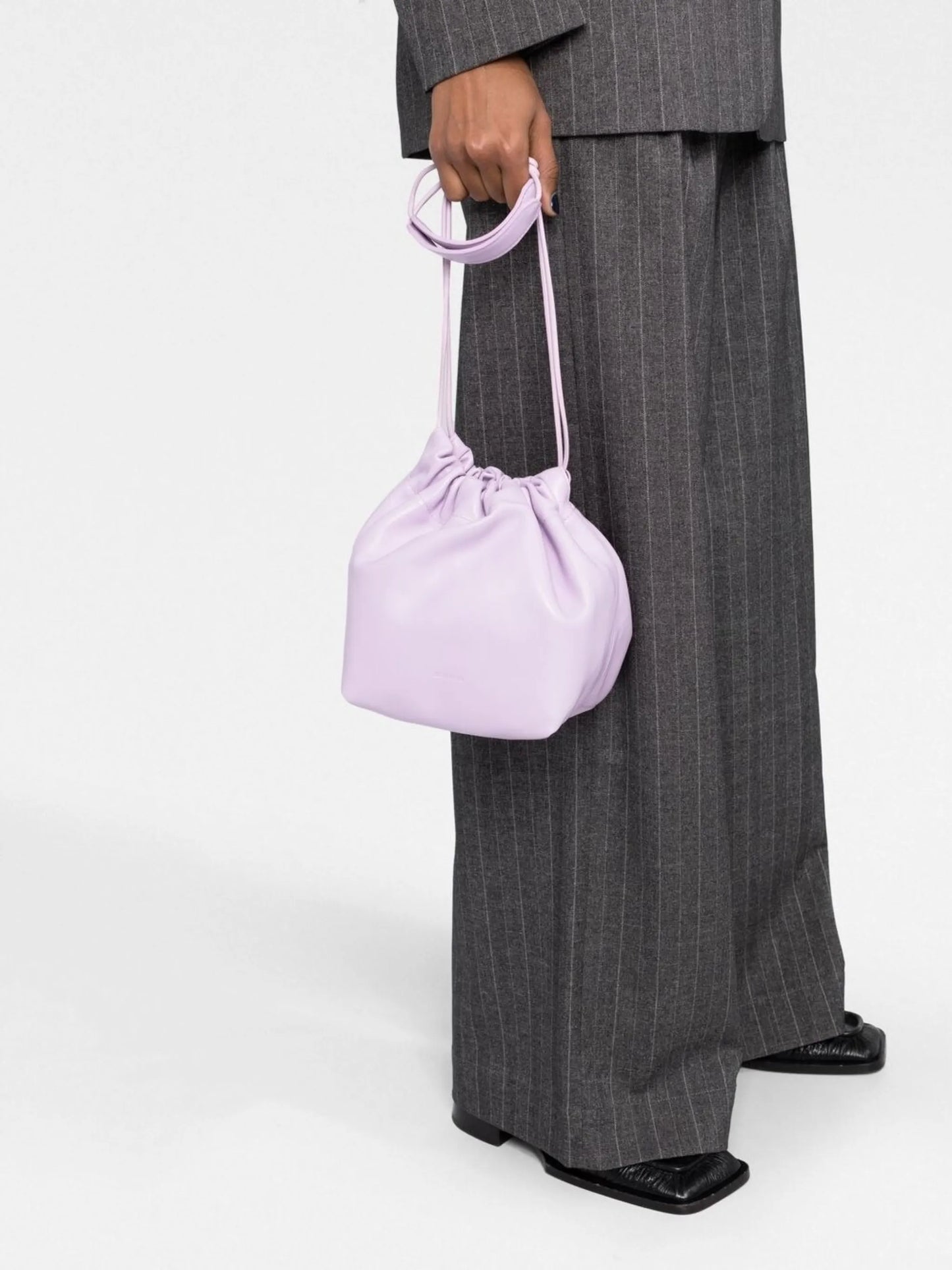debossed-logo shoulder bag
