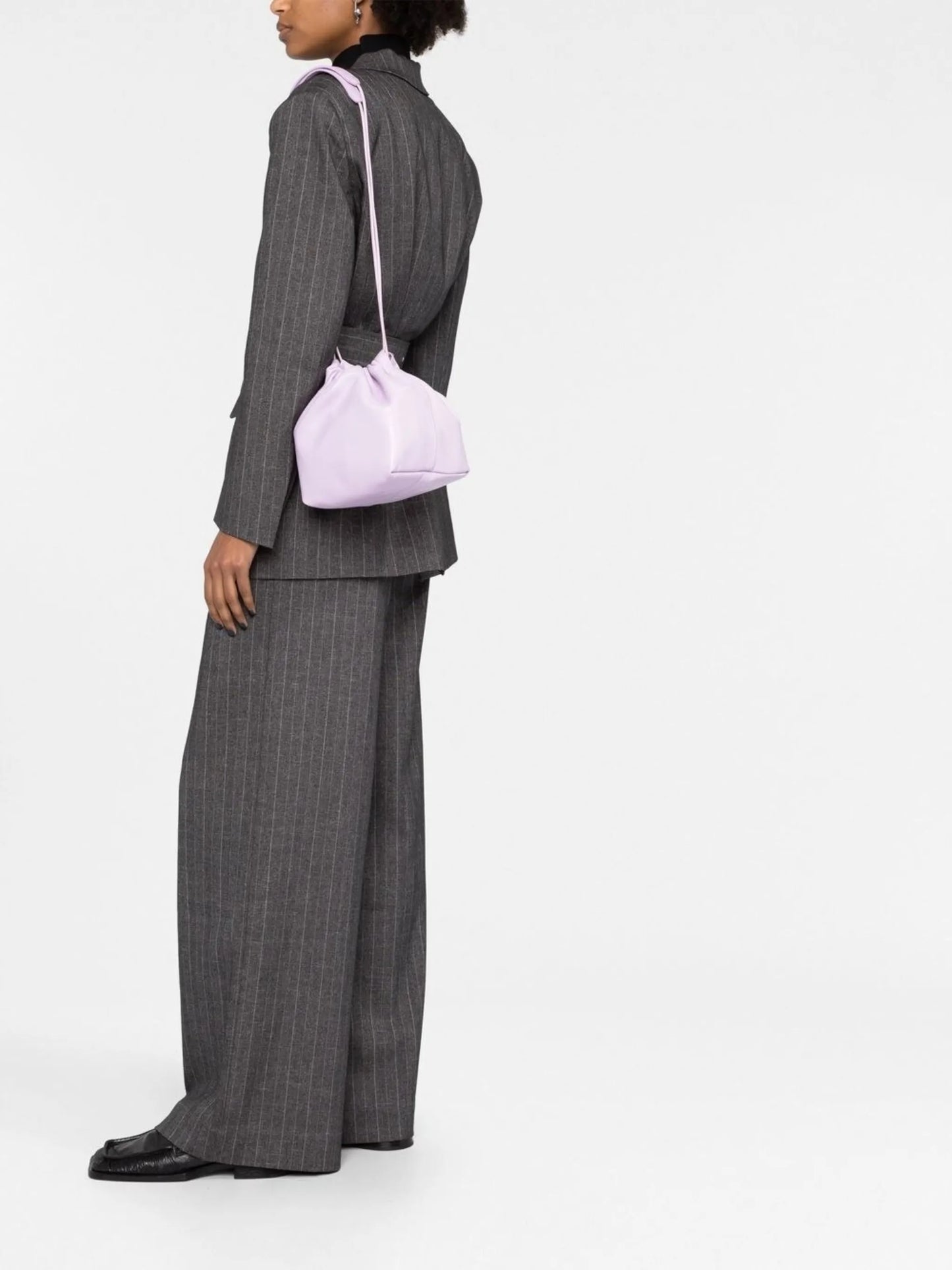 debossed-logo shoulder bag