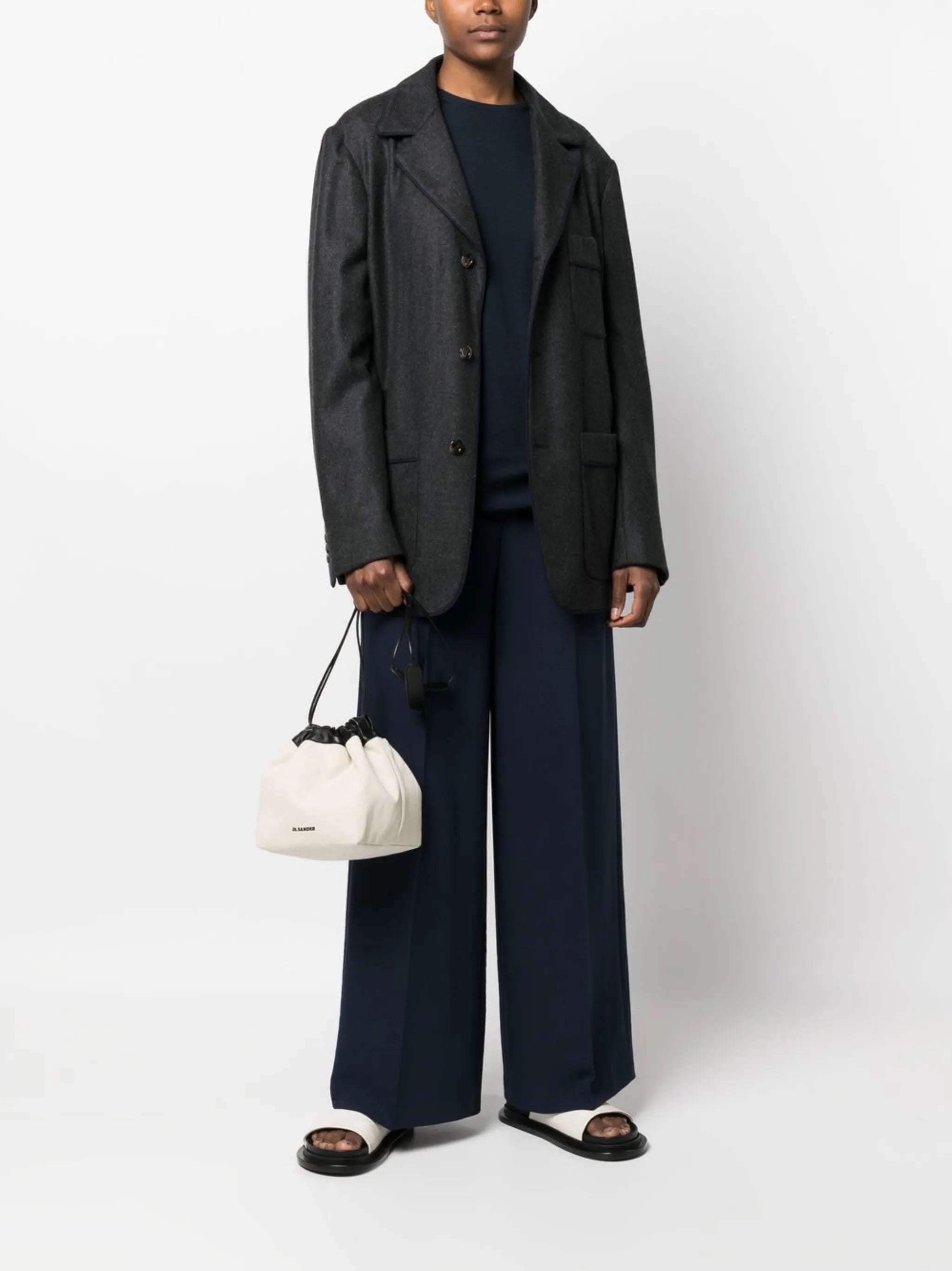 logo-print bucket bag