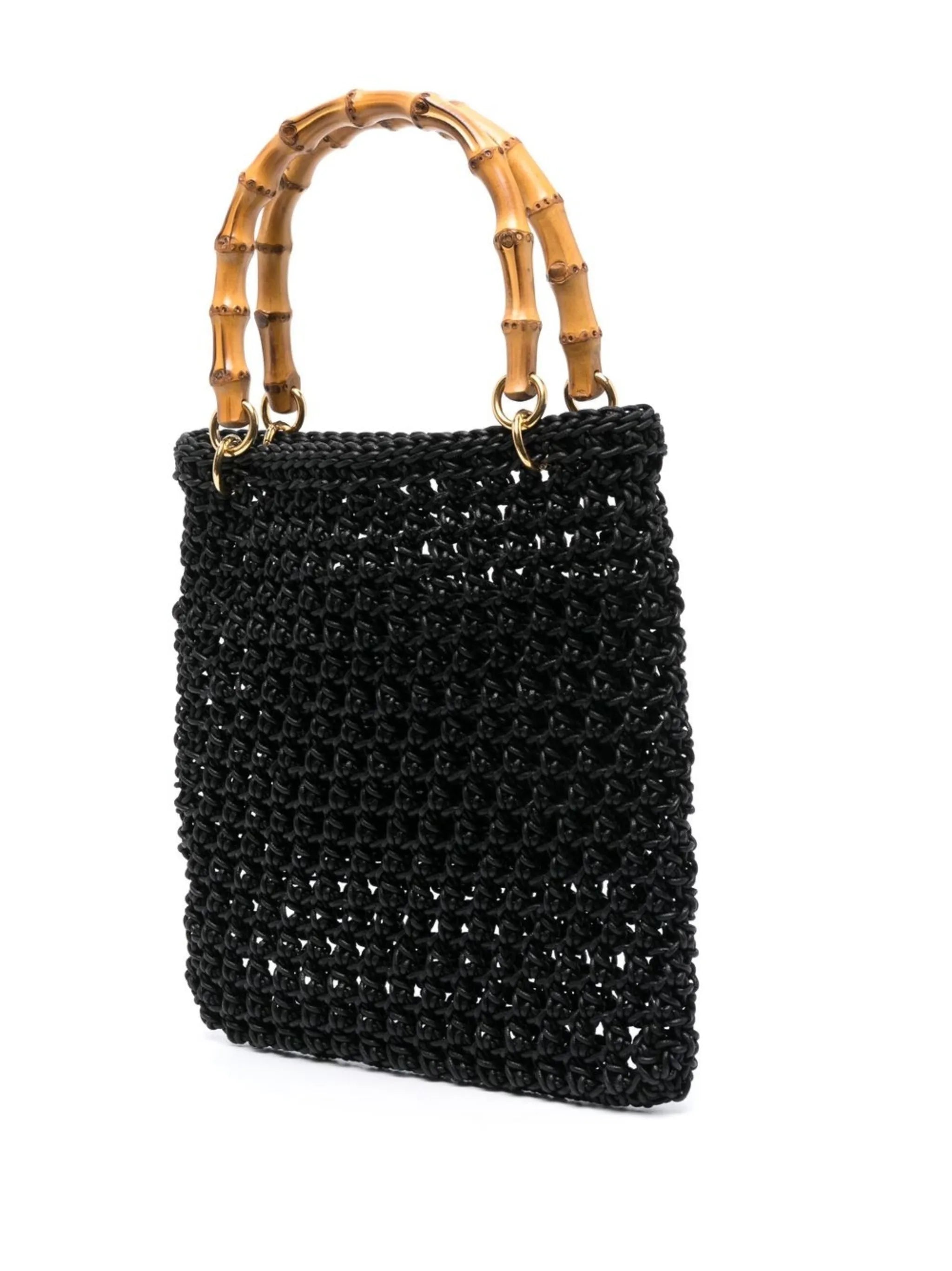 macramé-detail tote bag