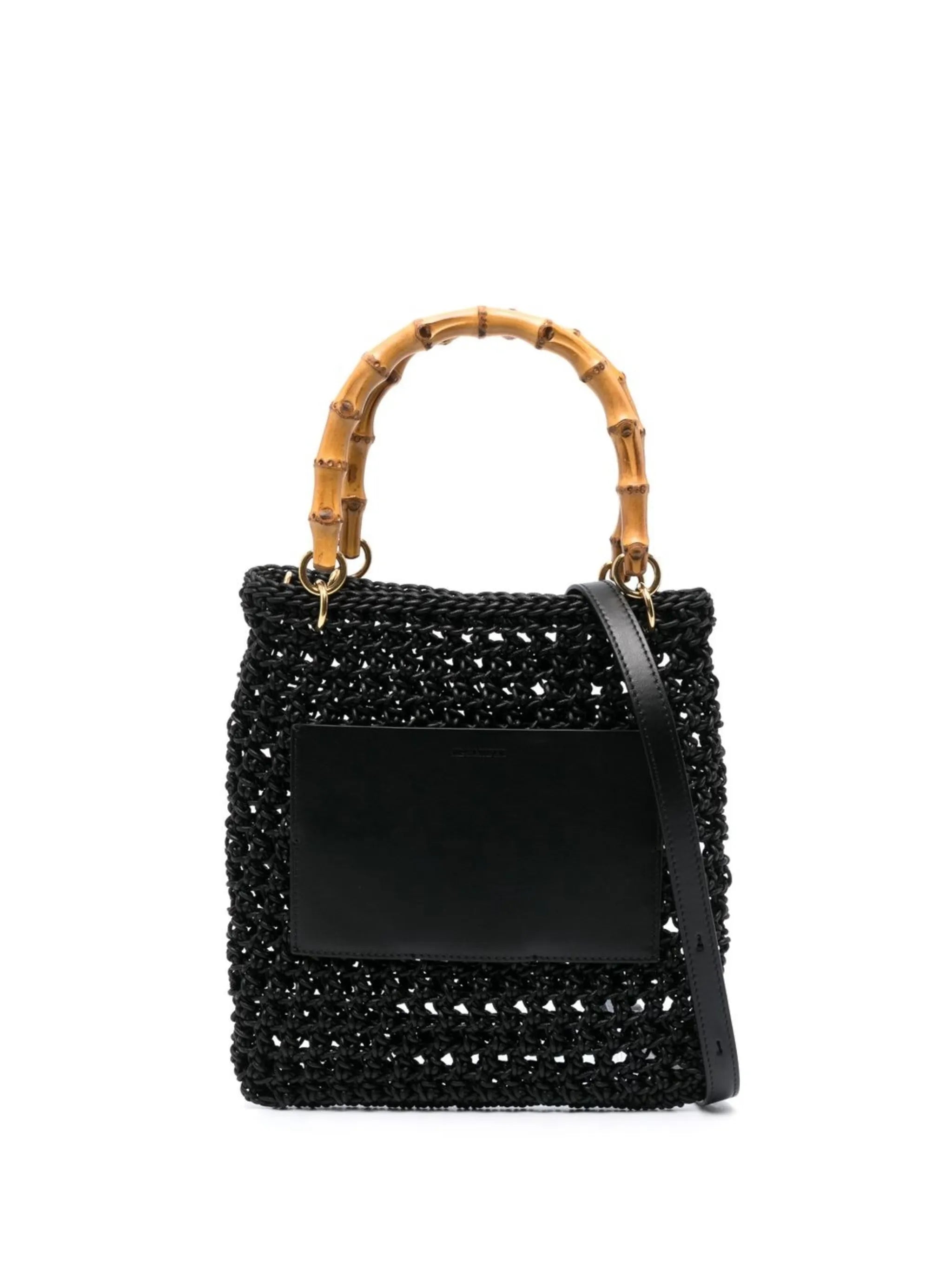 macramé-detail tote bag