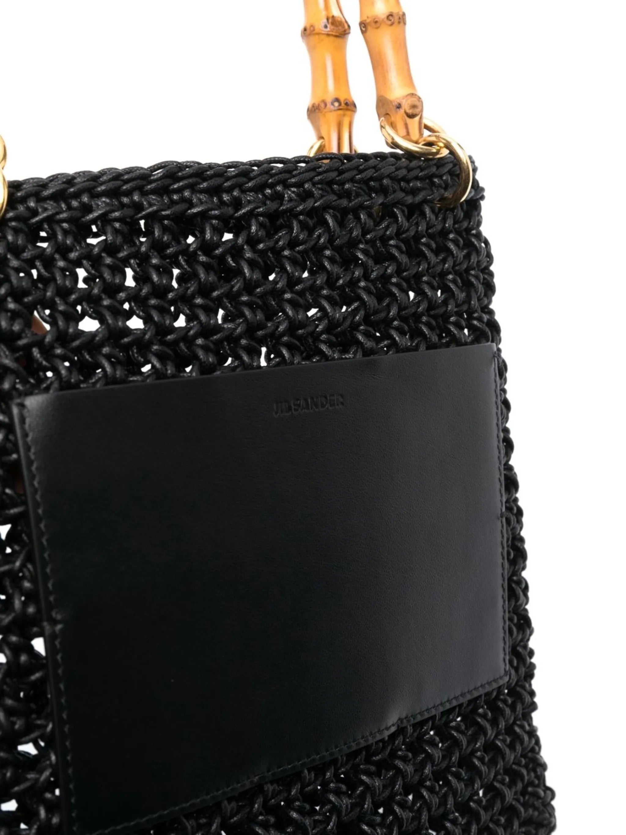 macramé-detail tote bag