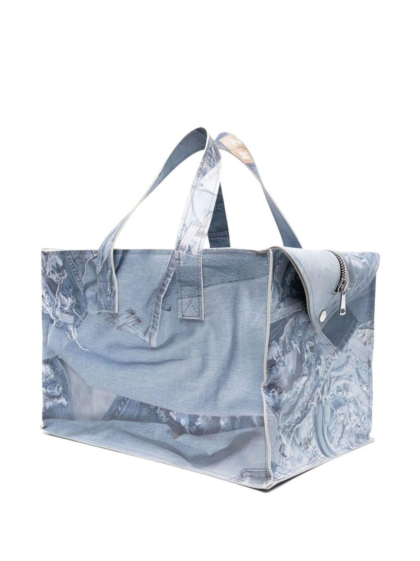 trompe l'oeil print tote bag
