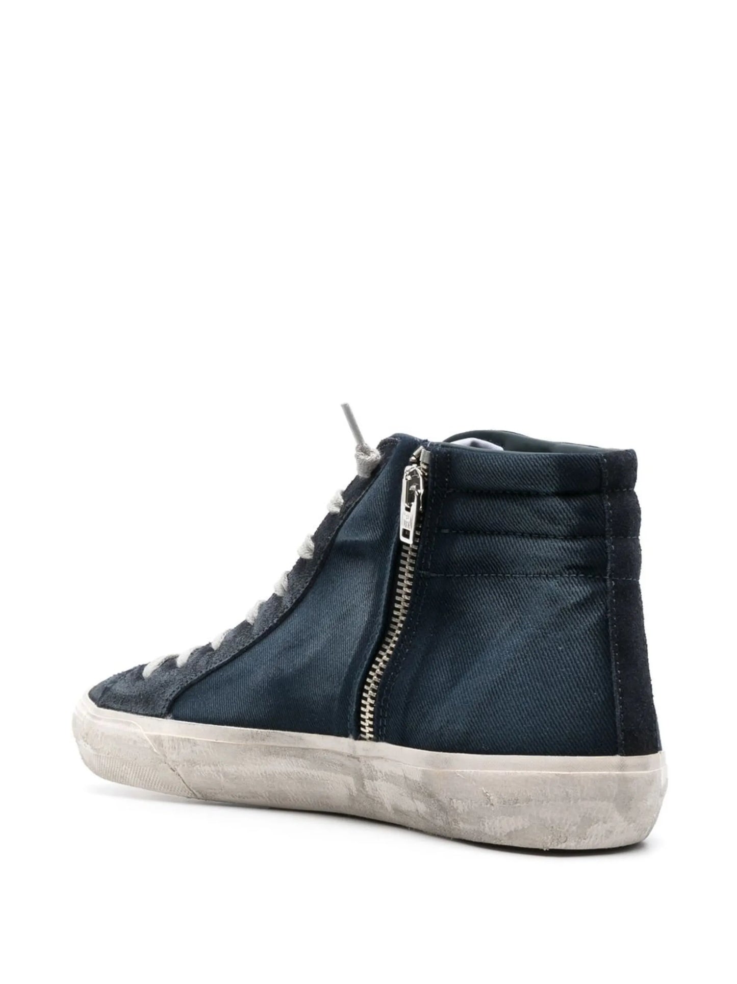 star-patch lace-up sneakers