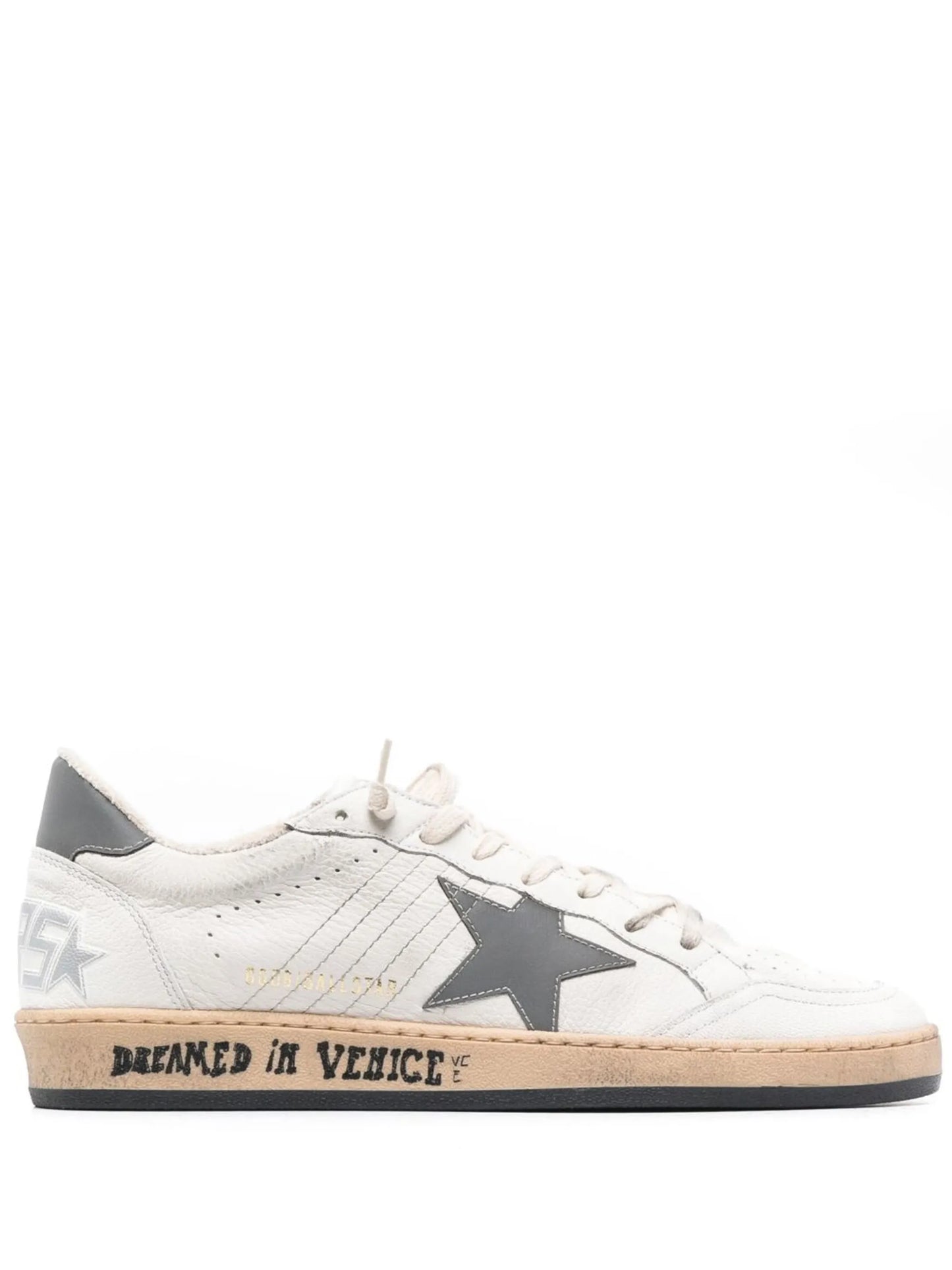 star-patch lace-up sneakers