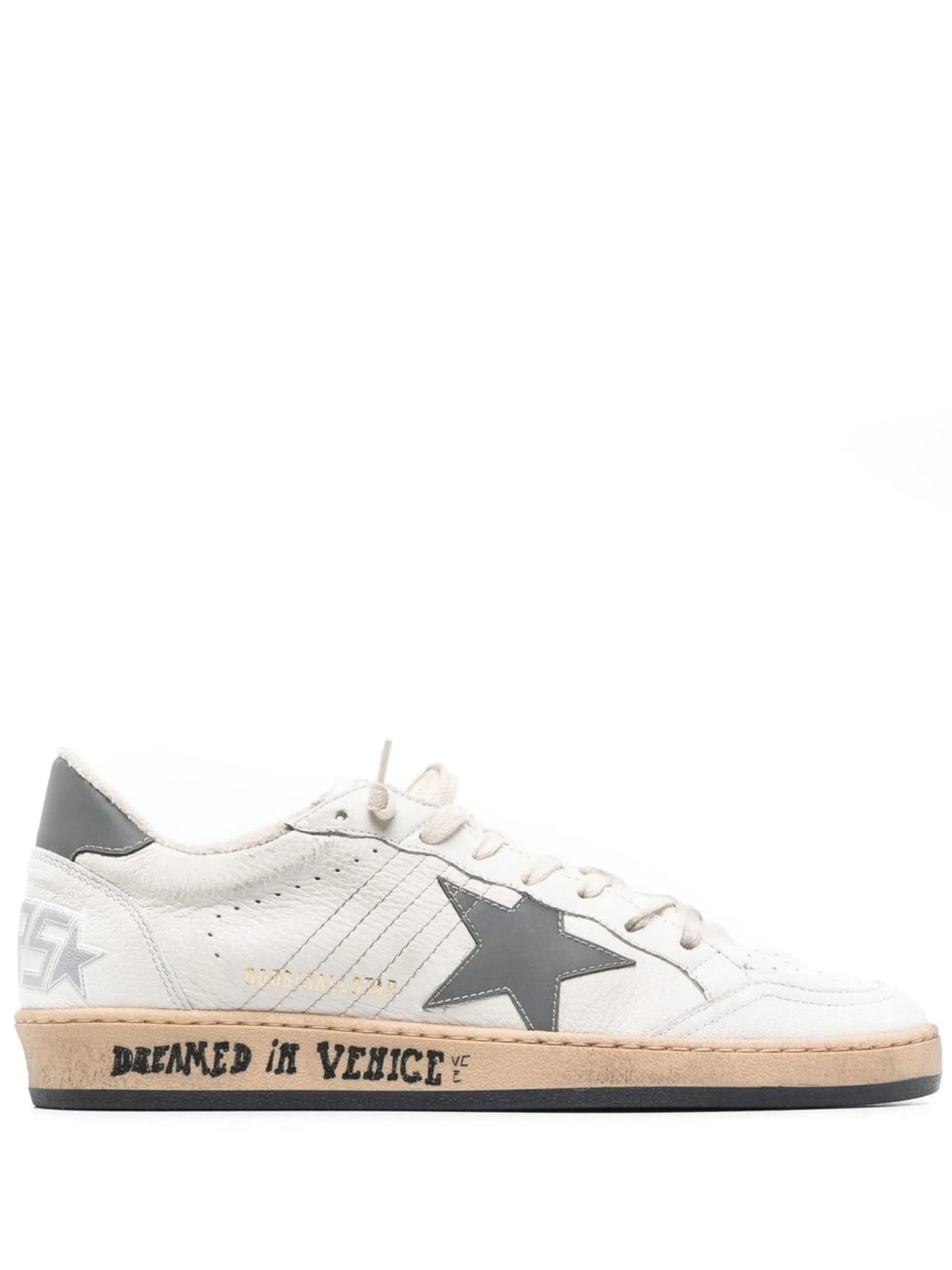 star-patch lace-up sneakers