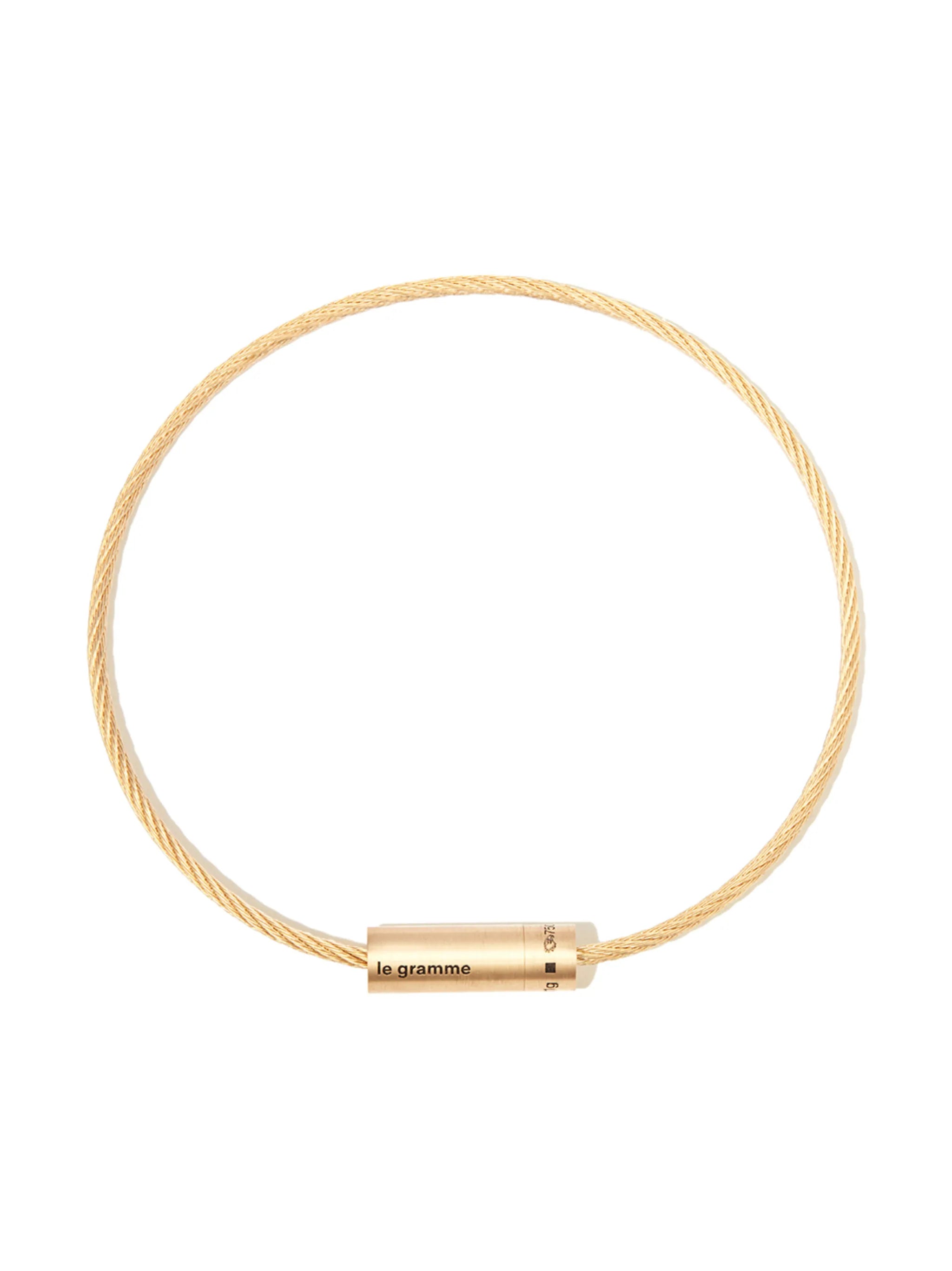 18kt yellow gold Cable 11g bracelet