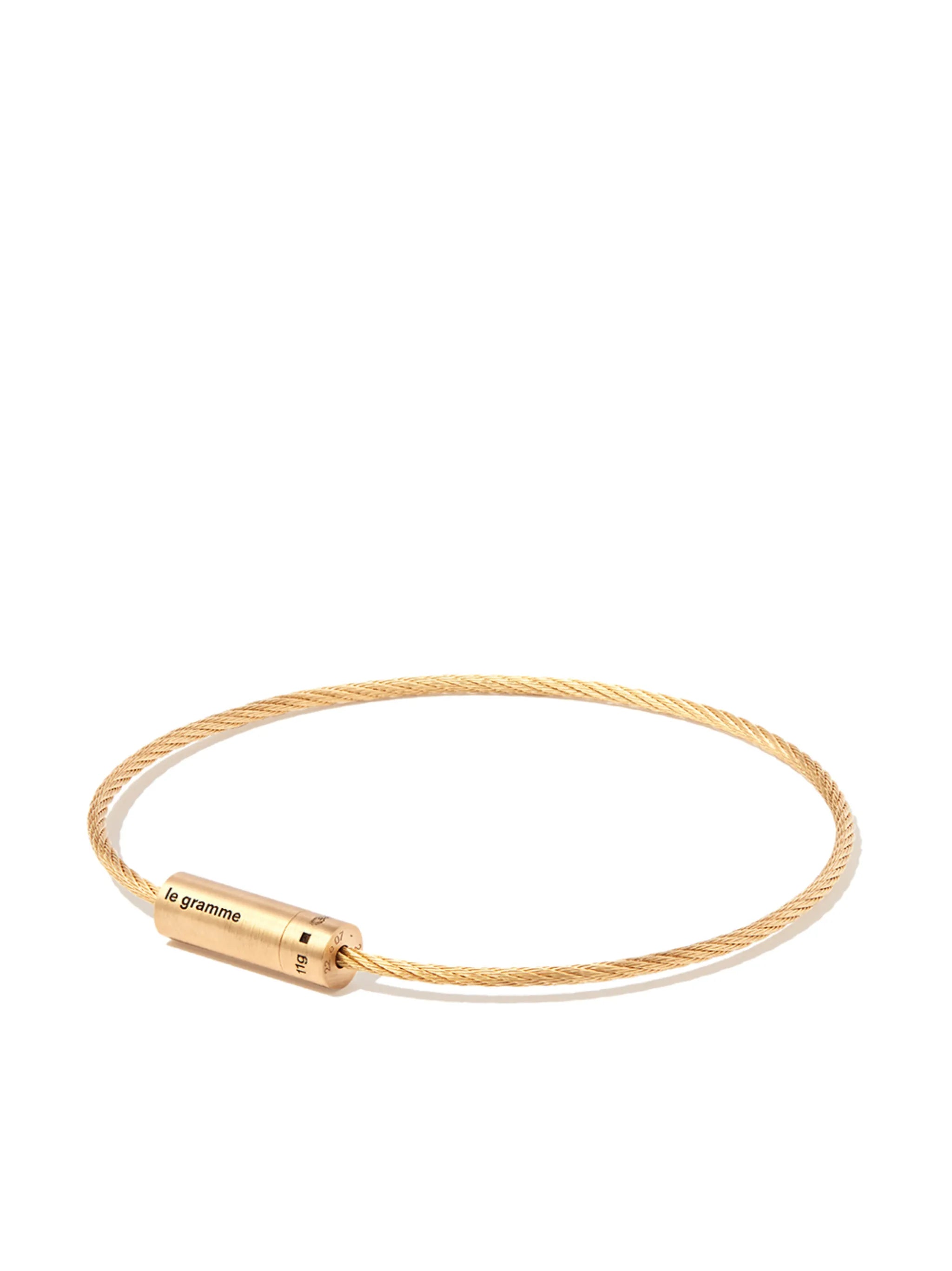 18kt yellow gold Cable 11g bracelet