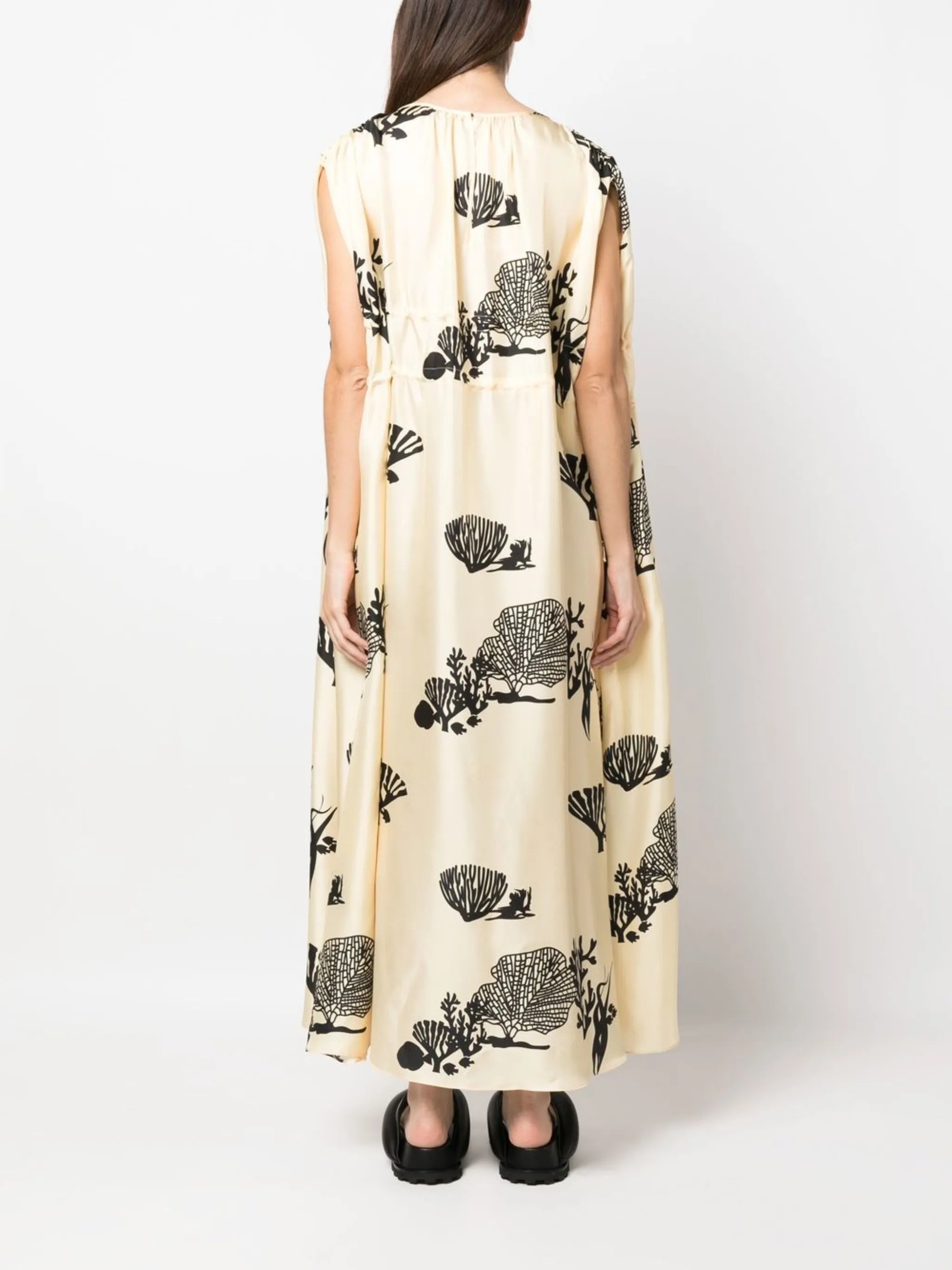 graphic-print sleeveless maxi dress