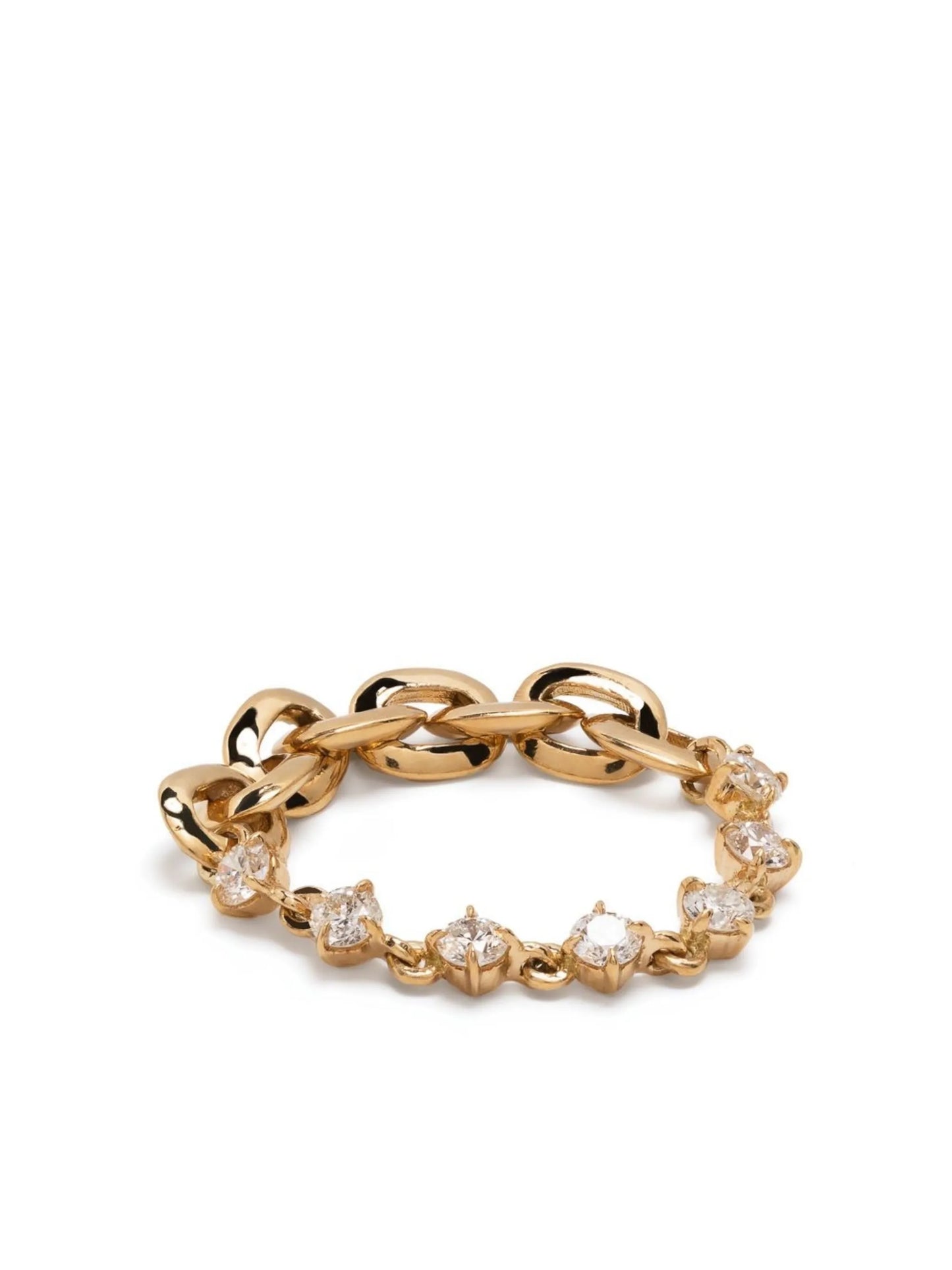18kt yellow gold Éclat diamond tennis ring