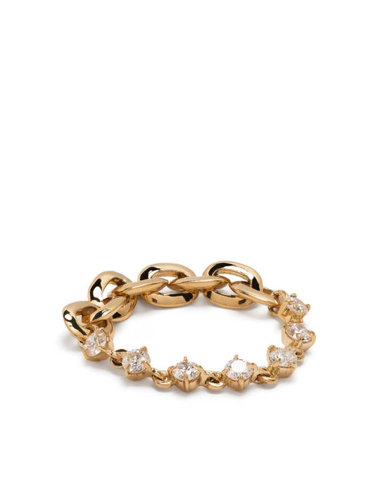 18kt yellow gold Éclat diamond tennis ring