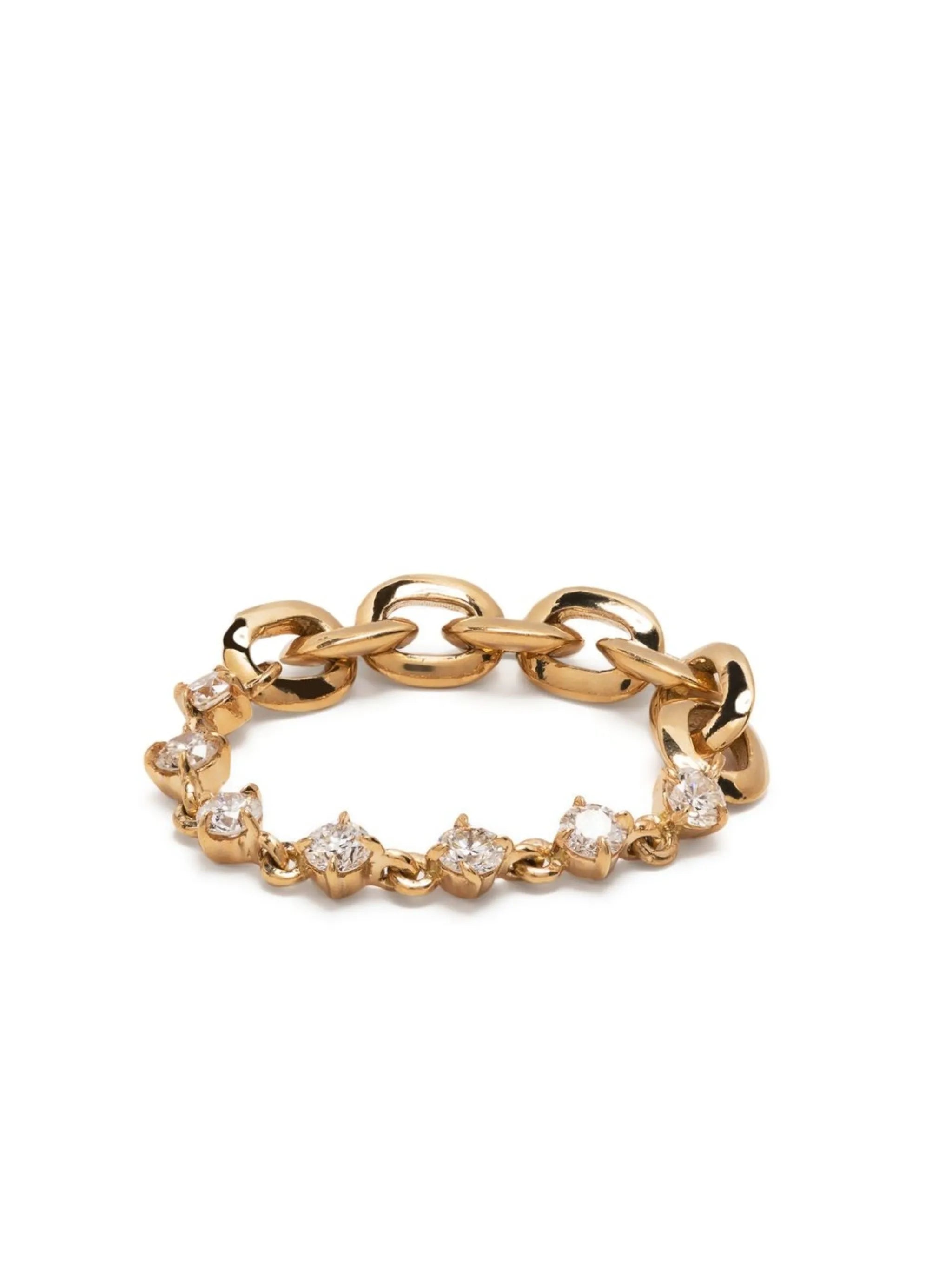 18kt yellow gold Éclat diamond tennis ring