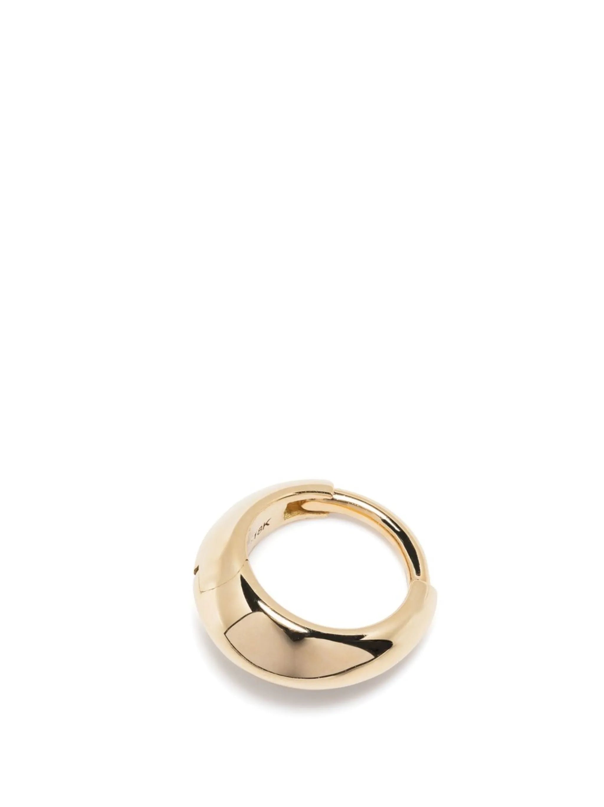 18k yellow gold Mini Crescent hoop earring