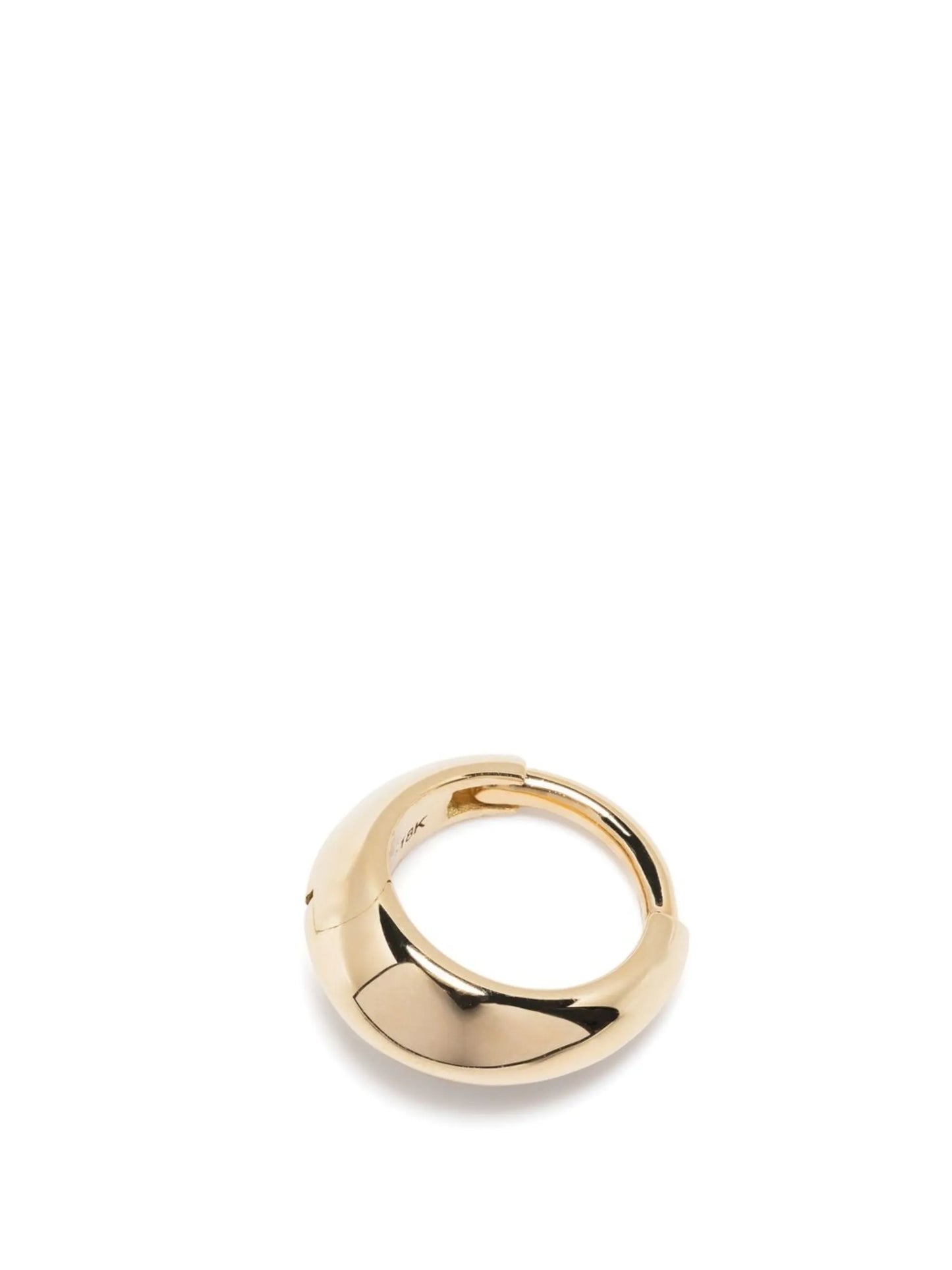 18k yellow gold Mini Crescent hoop earring