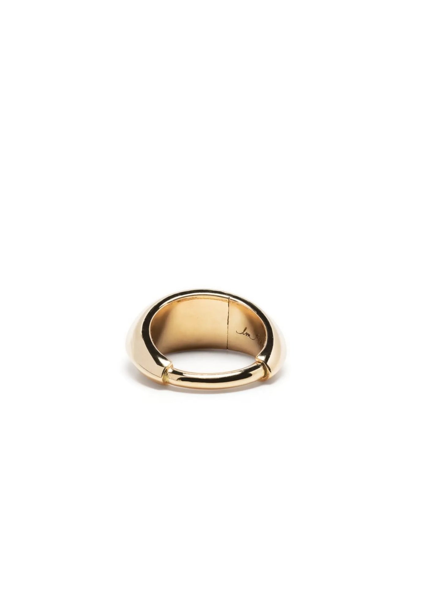 18k yellow gold Mini Crescent hoop earring