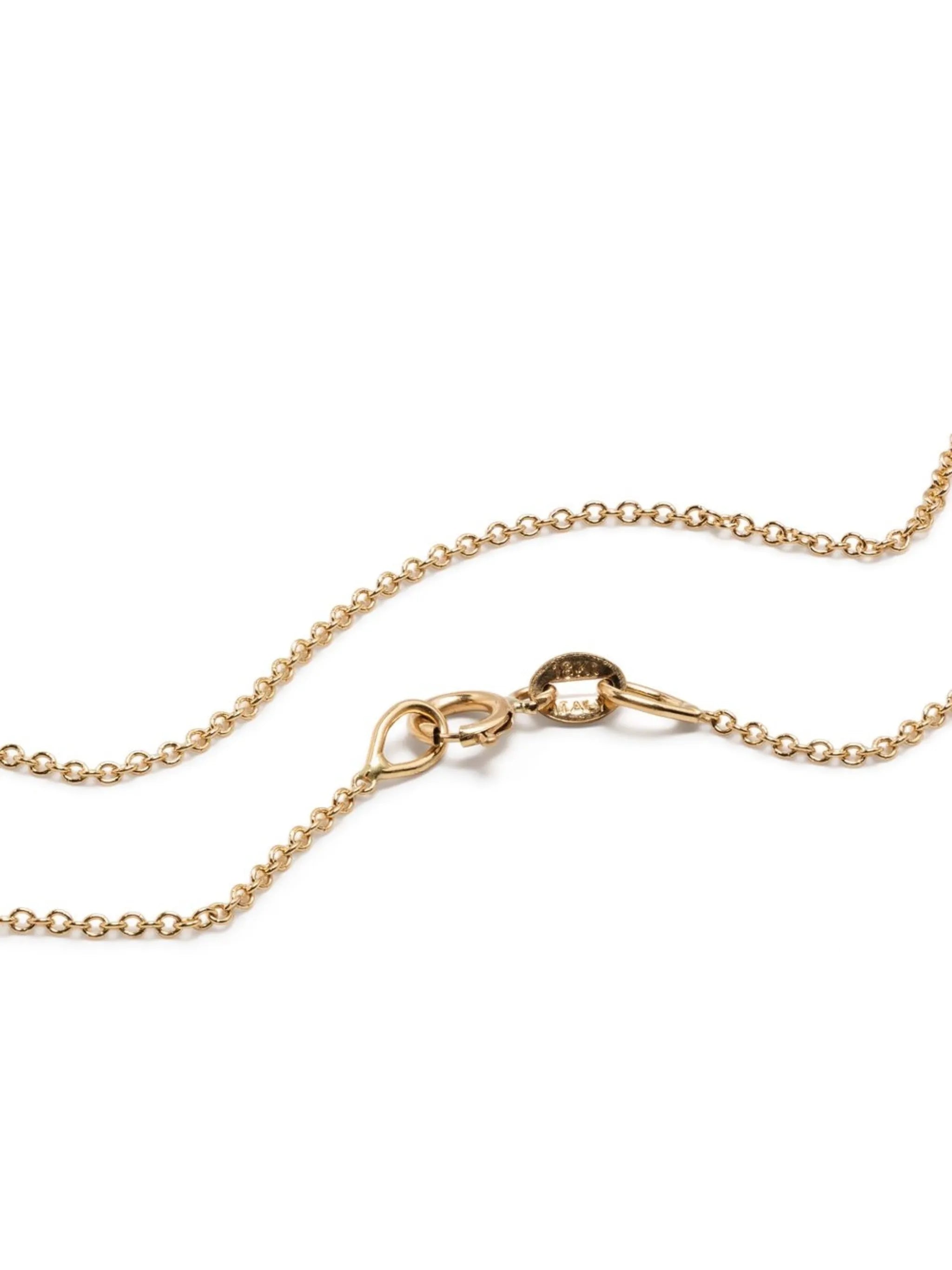 18kt yellow gold Mix Matched diamond necklace