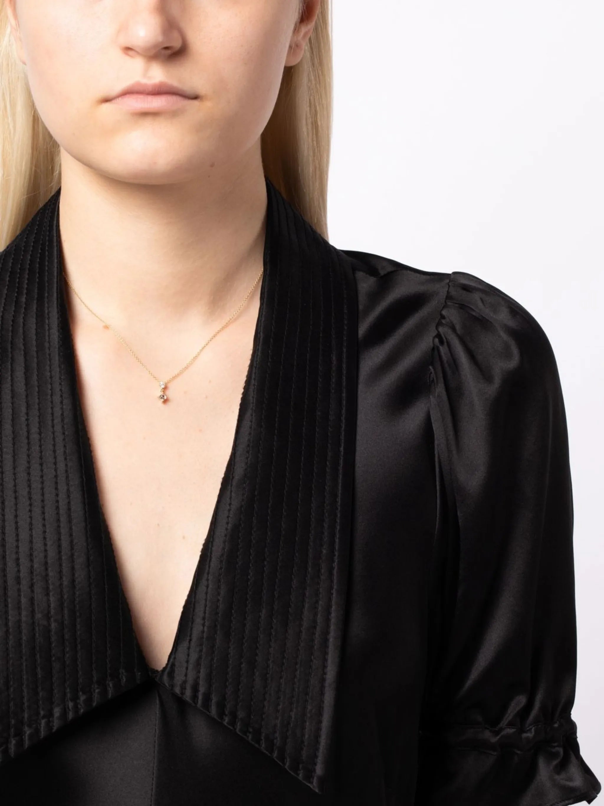 18kt yellow gold Mix Matched diamond necklace