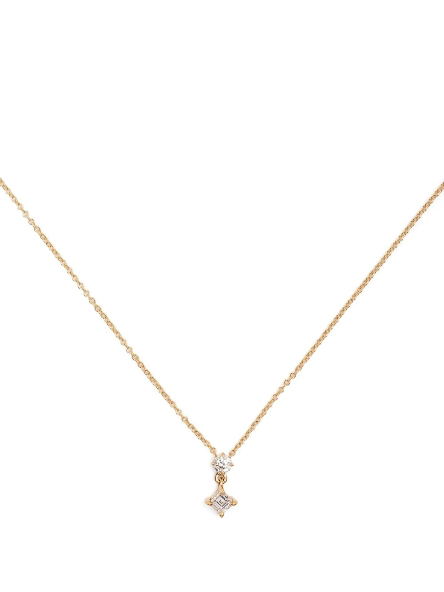 18kt yellow gold Mix Matched diamond necklace