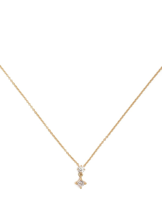 18kt yellow gold Mix Matched diamond necklace
