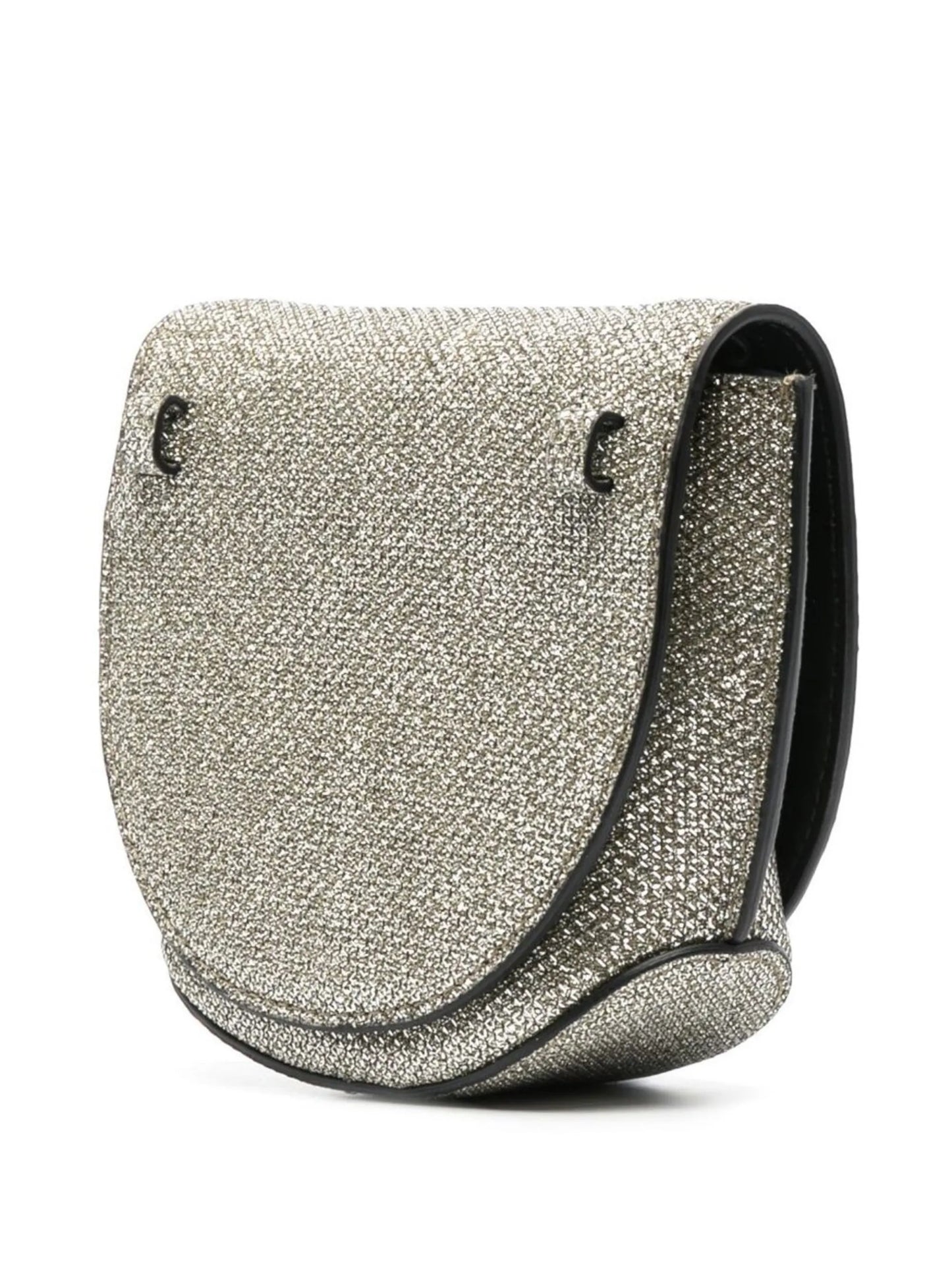 Banner crystal embellished crossbody bag