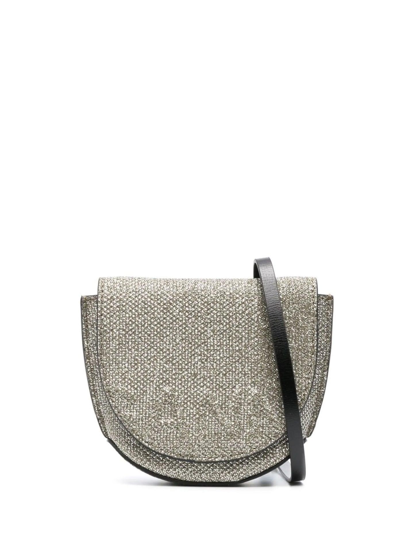 Banner crystal embellished crossbody bag
