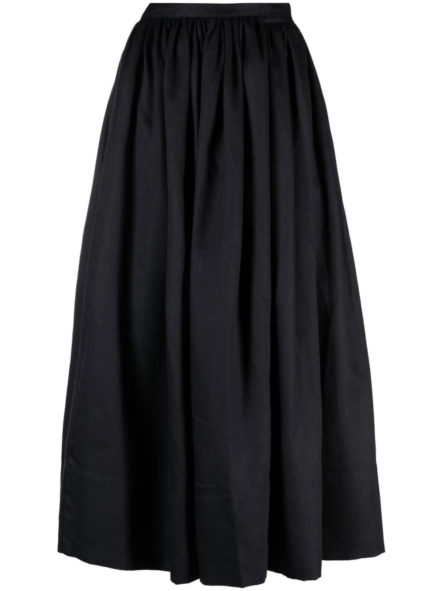 Coco full linen midi skirt