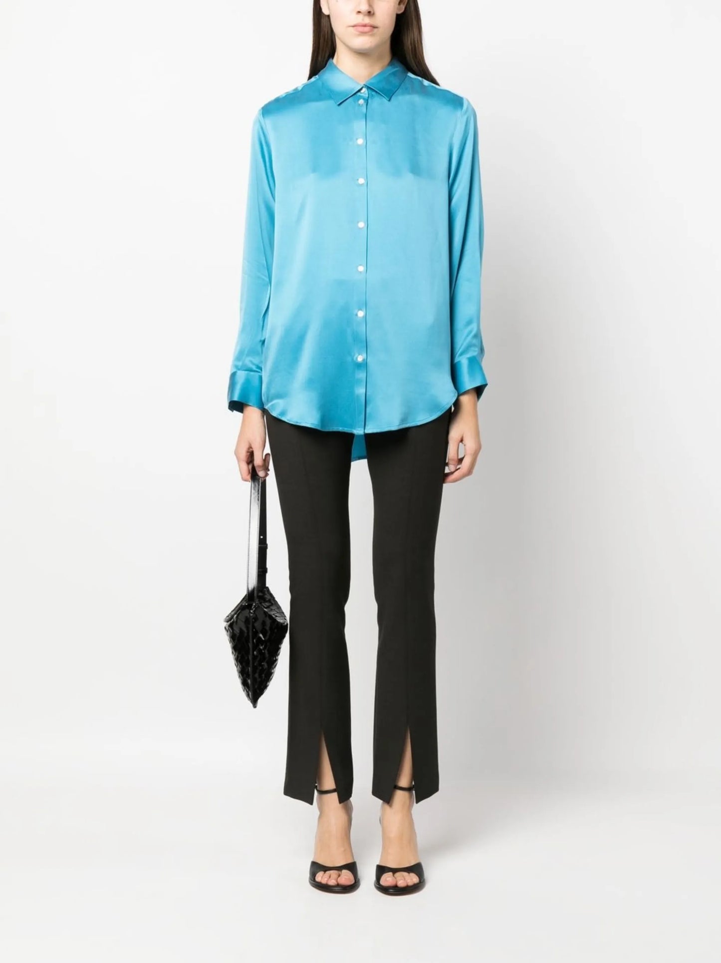 London long-sleeve silk shirt