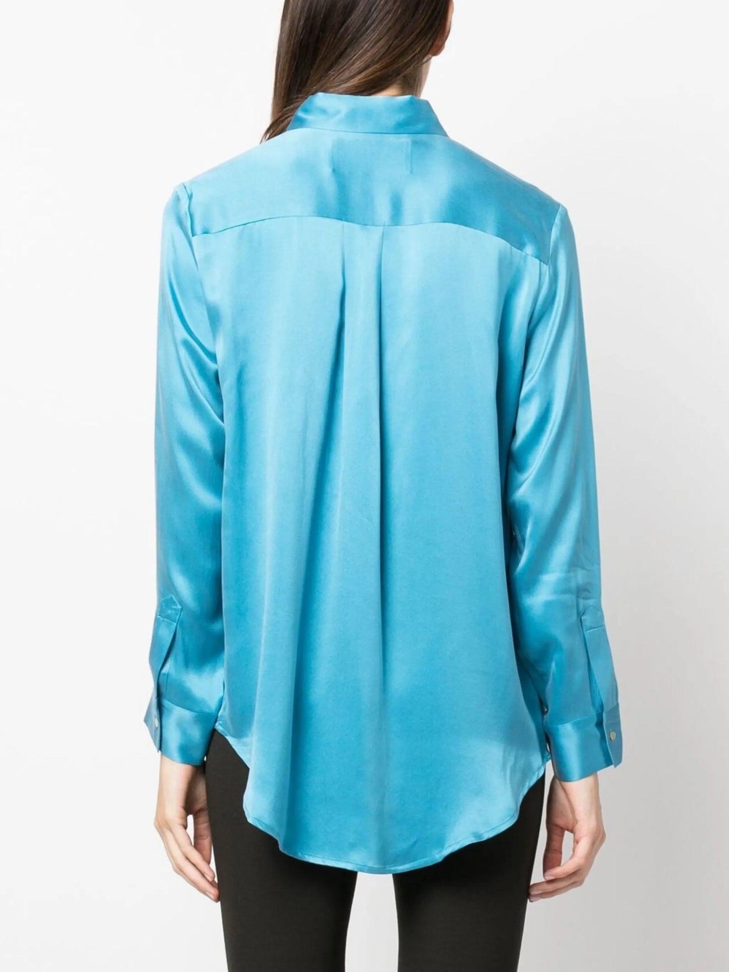 London long-sleeve silk shirt