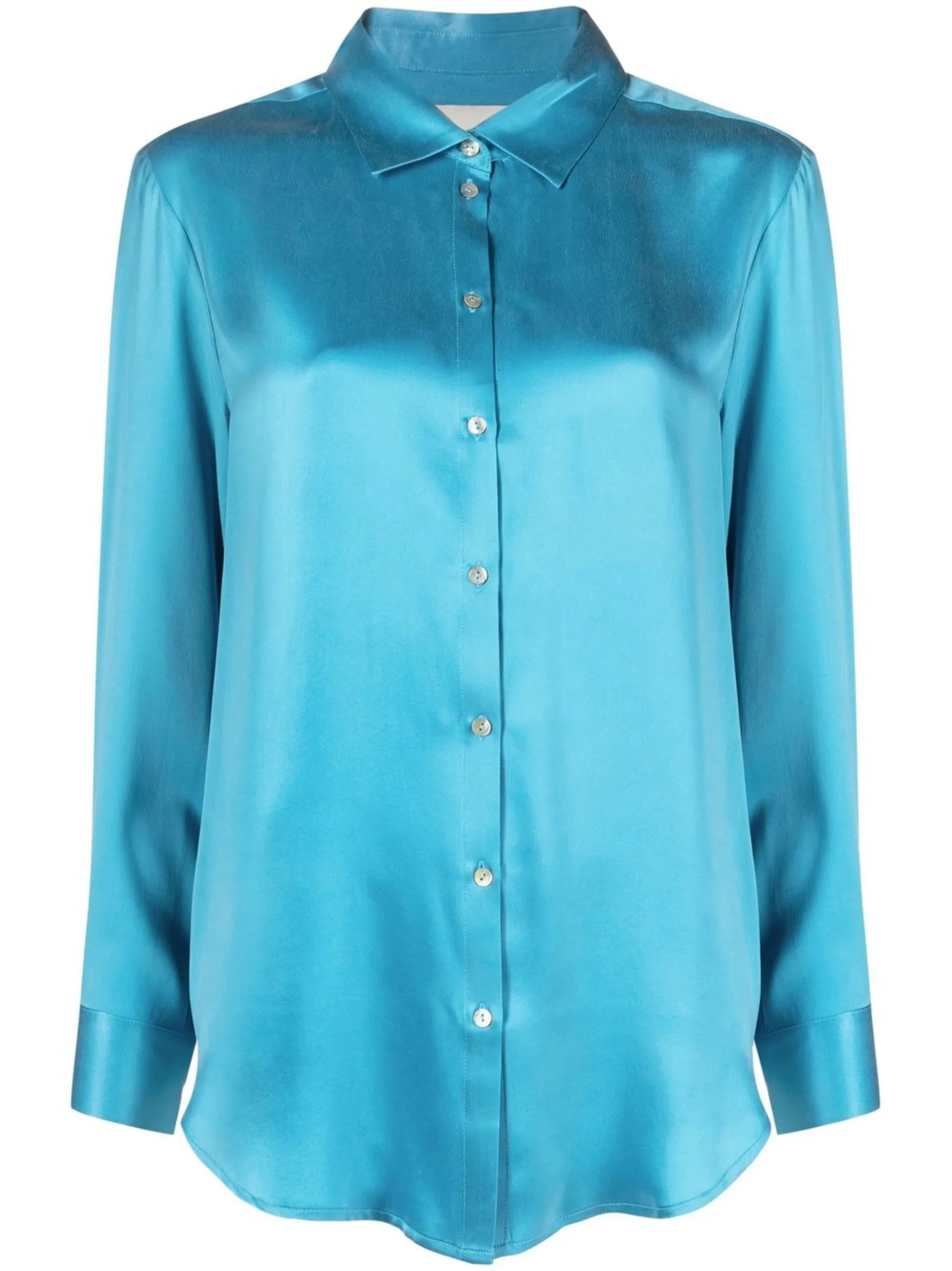 London long-sleeve silk shirt