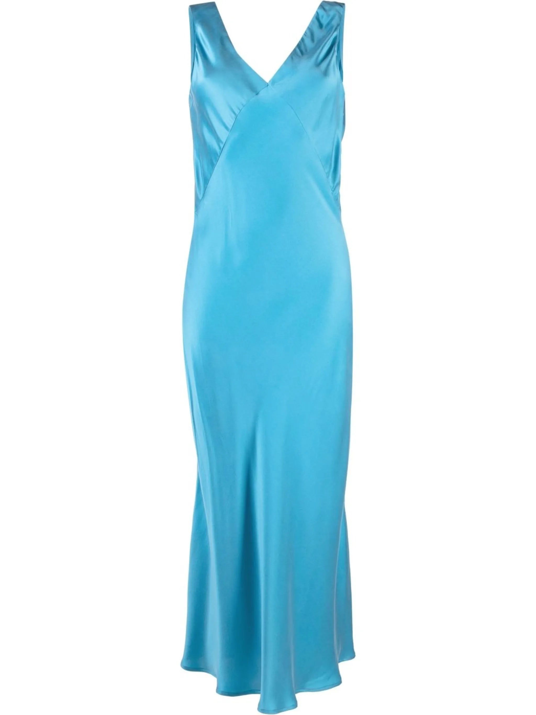 Bordeaux silk slip dress