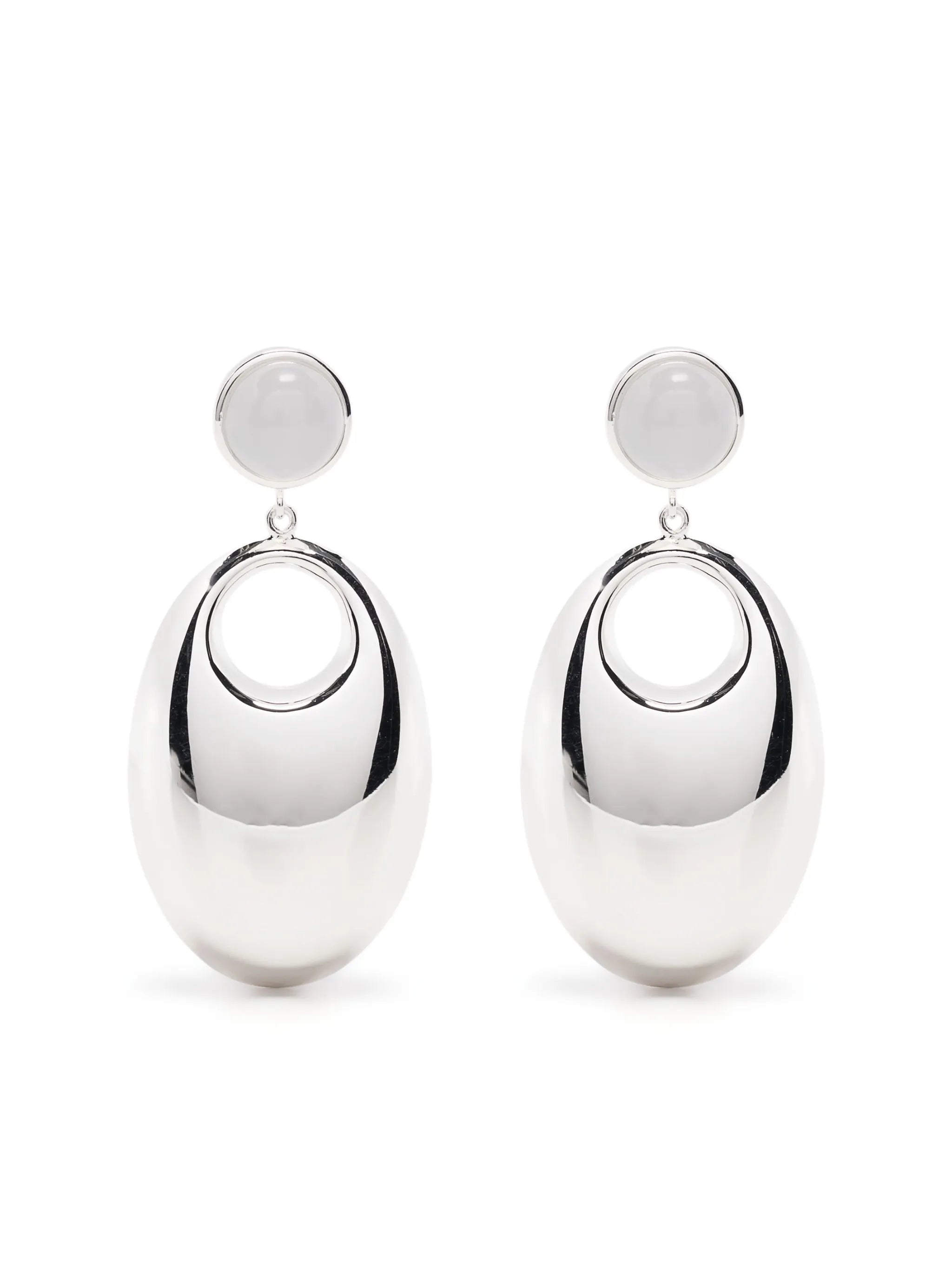 oval-shape earrings