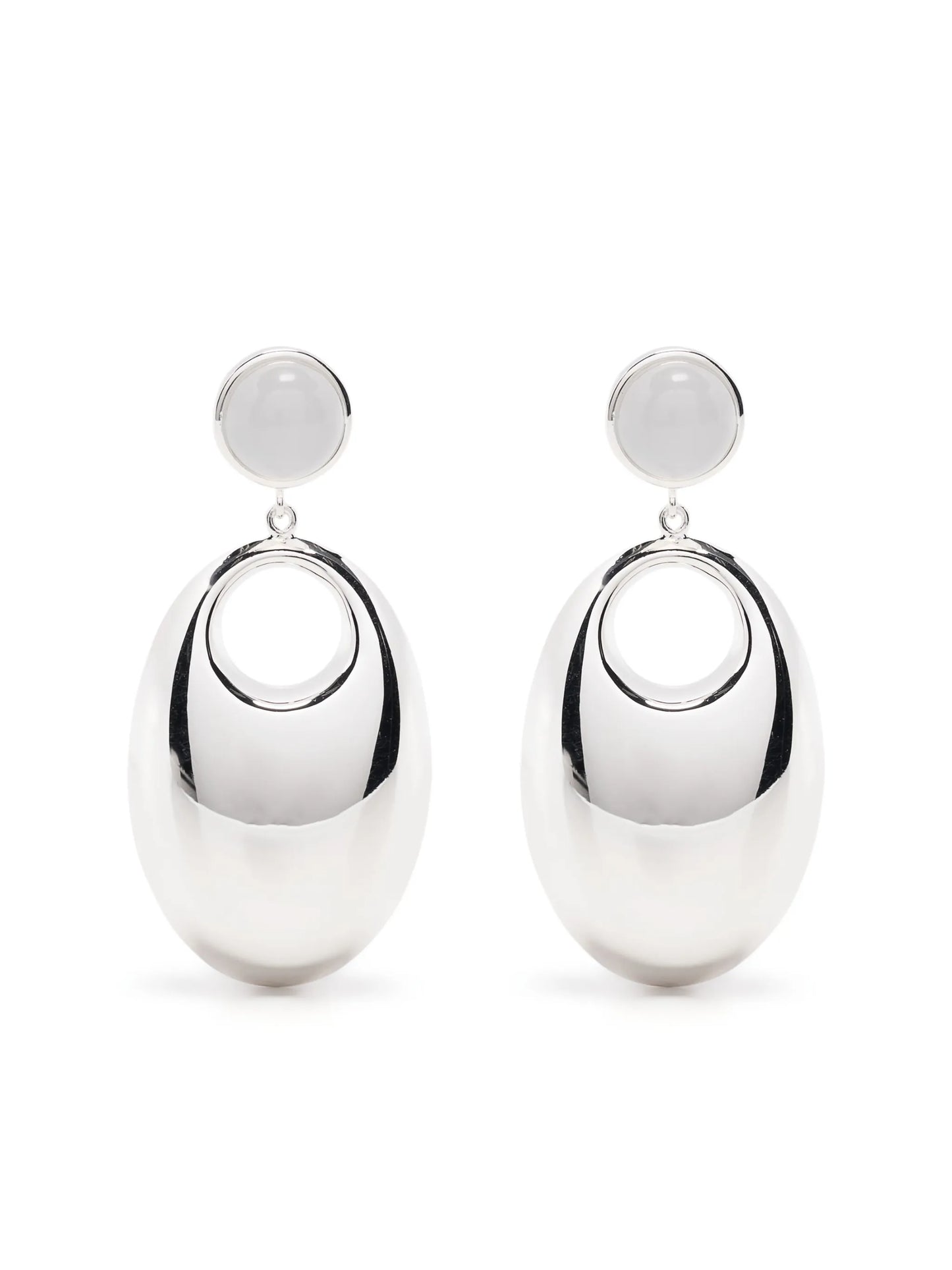 oval-shape earrings