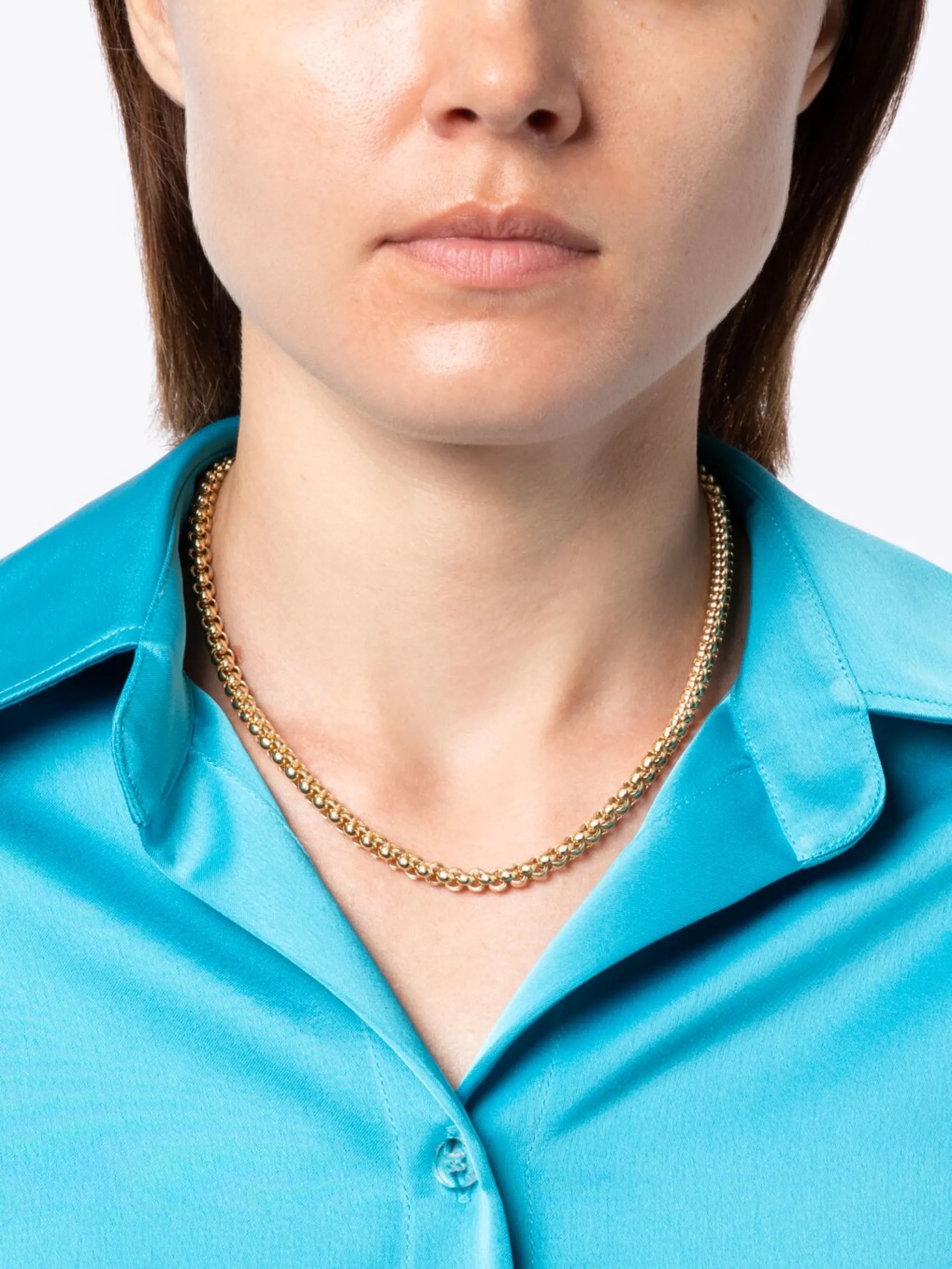 spherical-links chain necklace