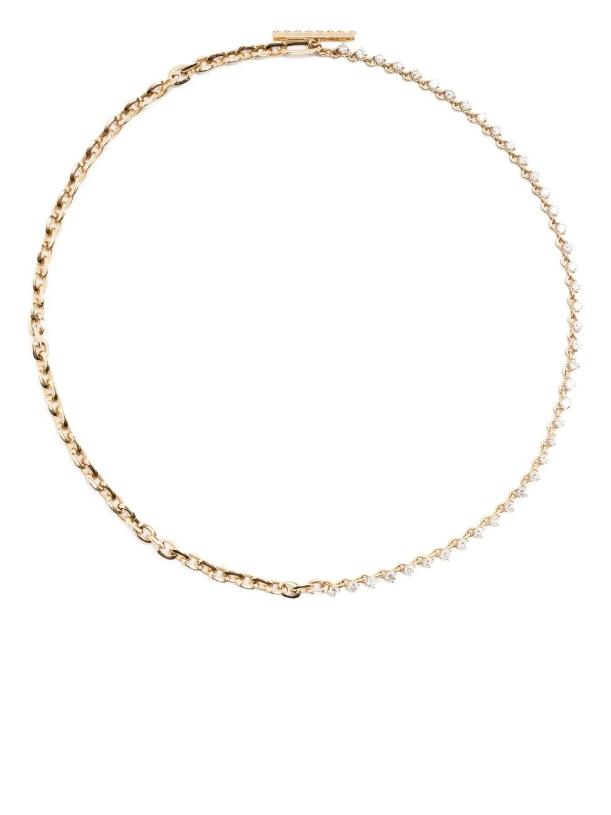 18kt yellow gold Éclat diamond tennis necklace