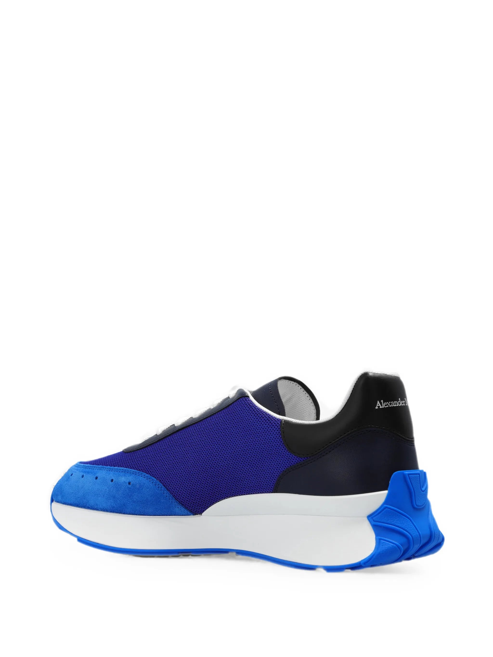 colour-block lace-up sneakers