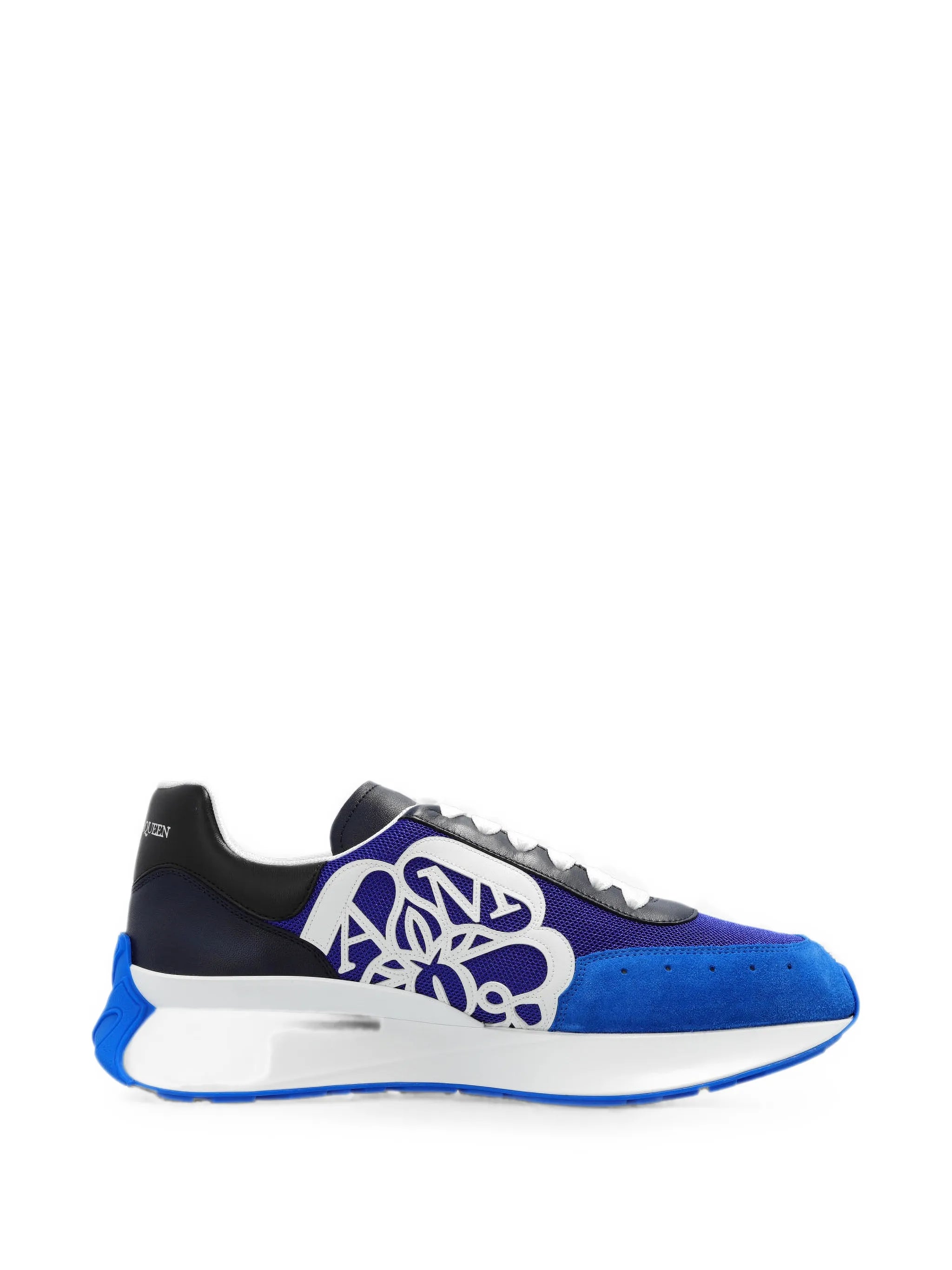 colour-block lace-up sneakers